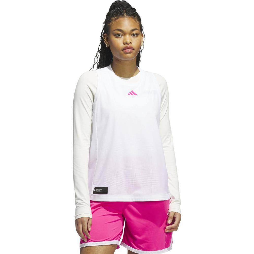 image:imageAdidas Womens Crazylite Woven Basketball Tank TopWhite
