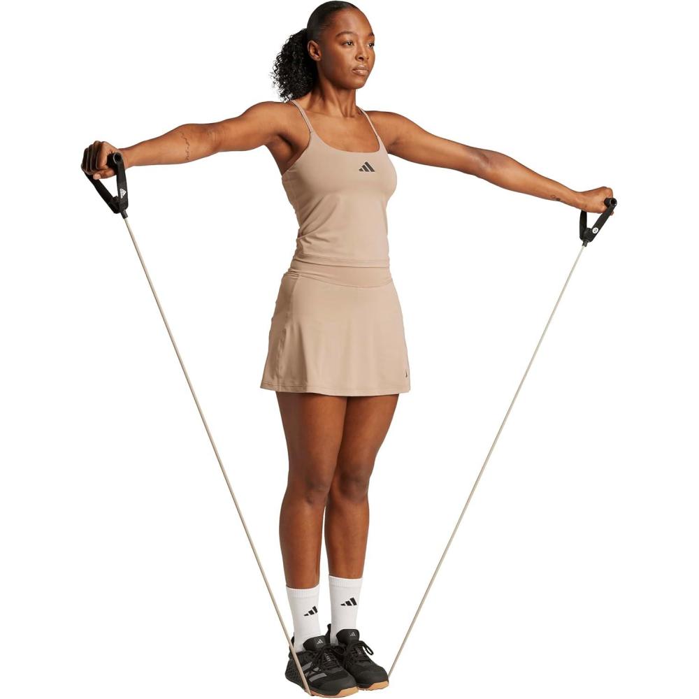 image:imageAdidas Womens Optime Training SkortChalky Brown