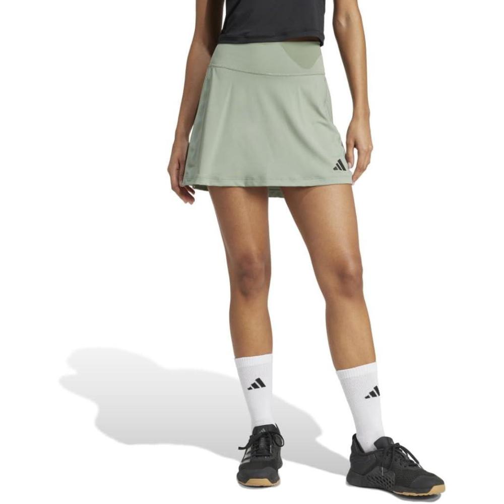 image:imageAdidas Womens Optime Training SkortSilver Green