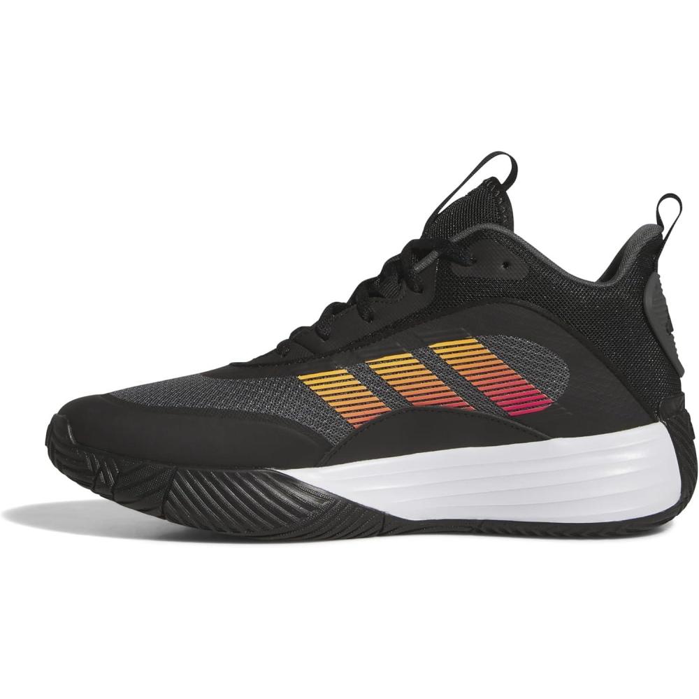 image:imageadidas Mens Own The Game 30 Basketball ShoeBlackShock PinkSupplier Colour