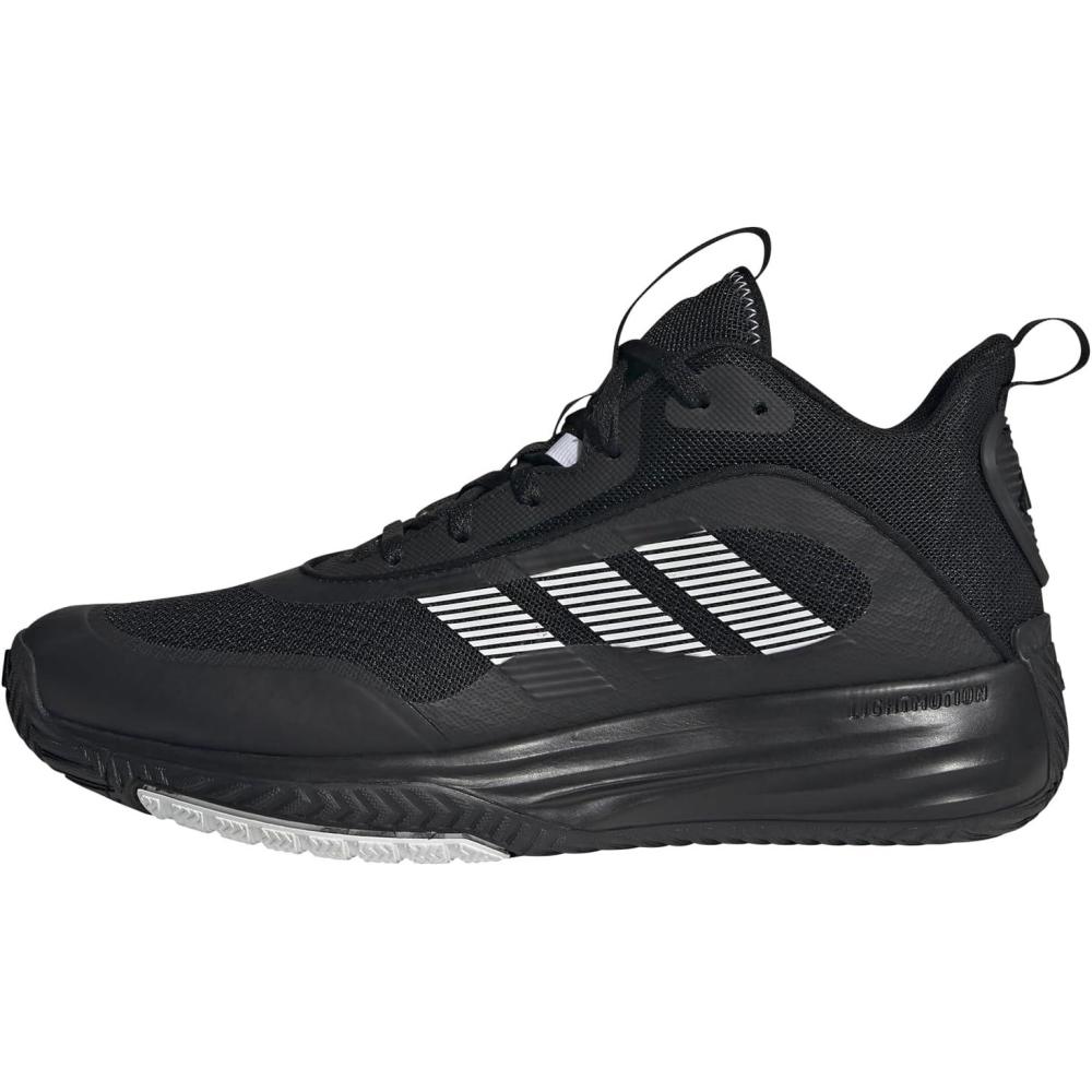 image:imageadidas Mens Own The Game 30 Basketball ShoeBlackWhiteBlack