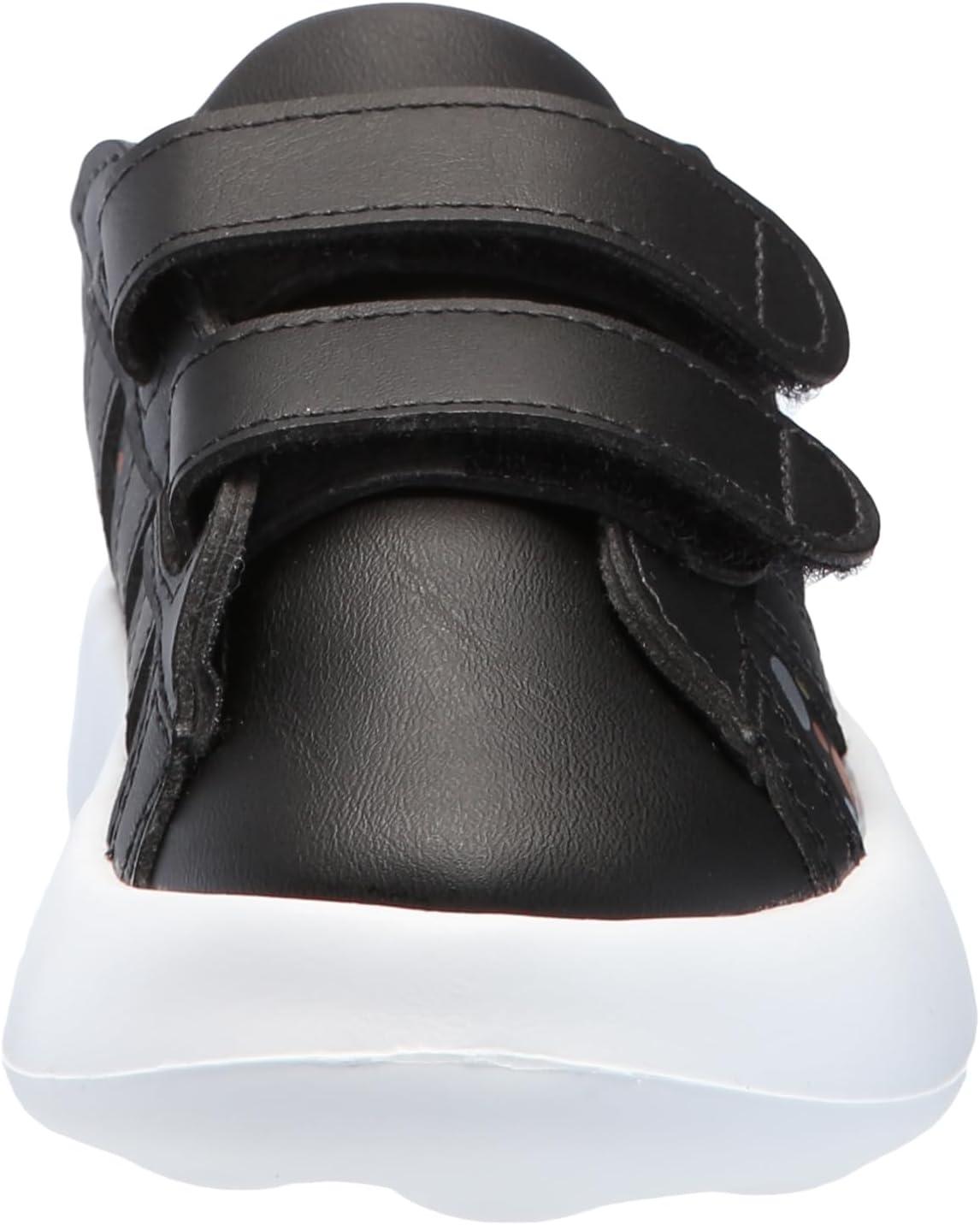 image:imageAdidas UnisexChild Grand Court 20 Elastic Lace amp StrapBlackBlackSilver Metallic
