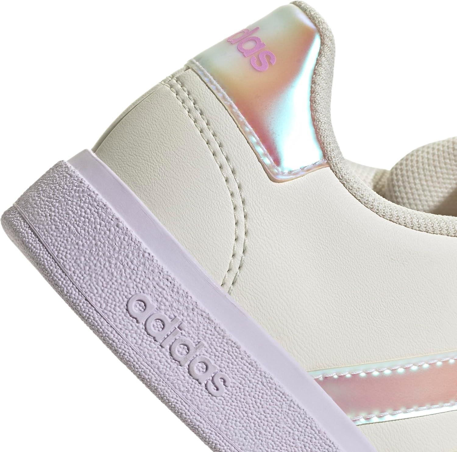 image:imageAdidas UnisexChild Grand Court 20 Elastic Lace amp StrapChalk WhiteChalk WhiteBliss Lilac
