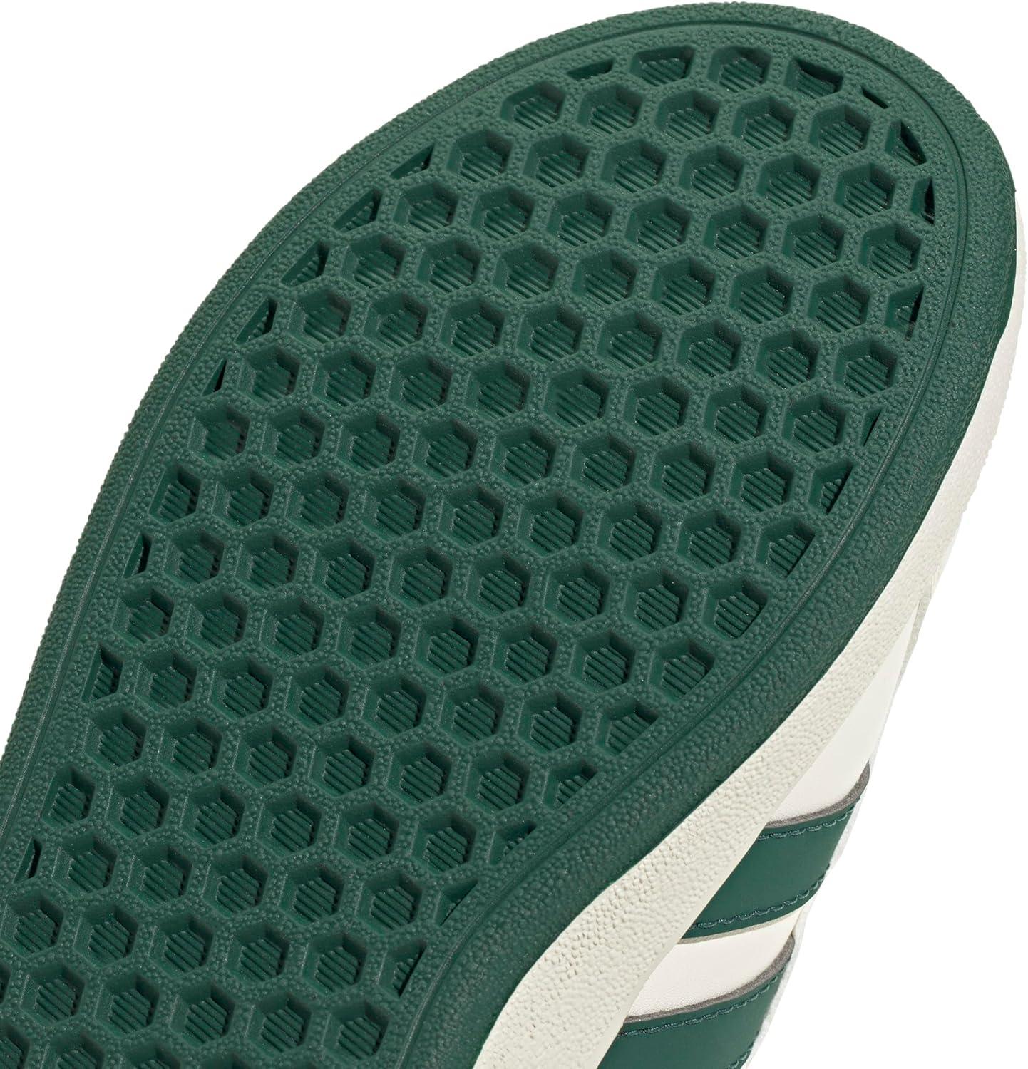 image:imageAdidas UnisexChild Grand Court 20 Elastic Lace amp StrapOff WhiteCollegiate GreenBlack