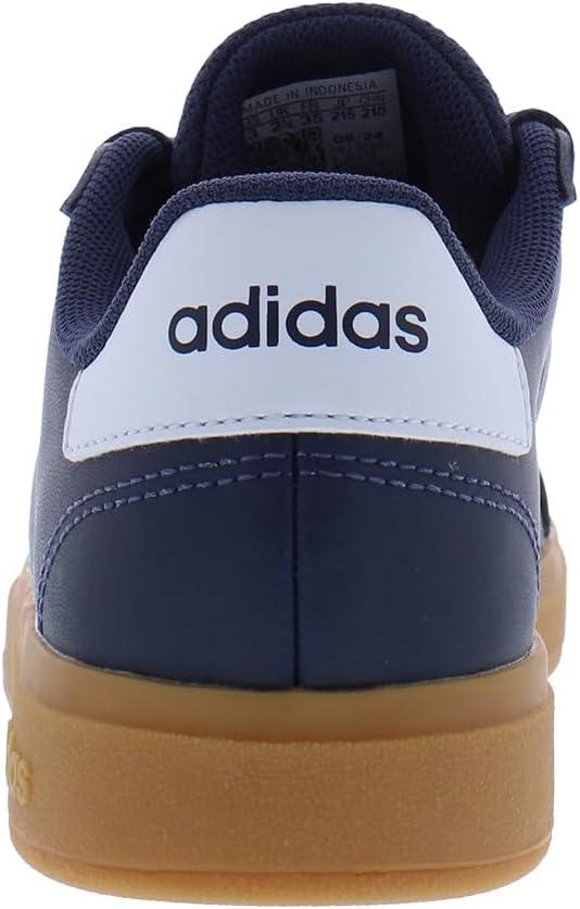 image:imageAdidas UnisexChild Grand Court 20 Elastic Lace amp StrapShadow NavySolid WhiteGumblue