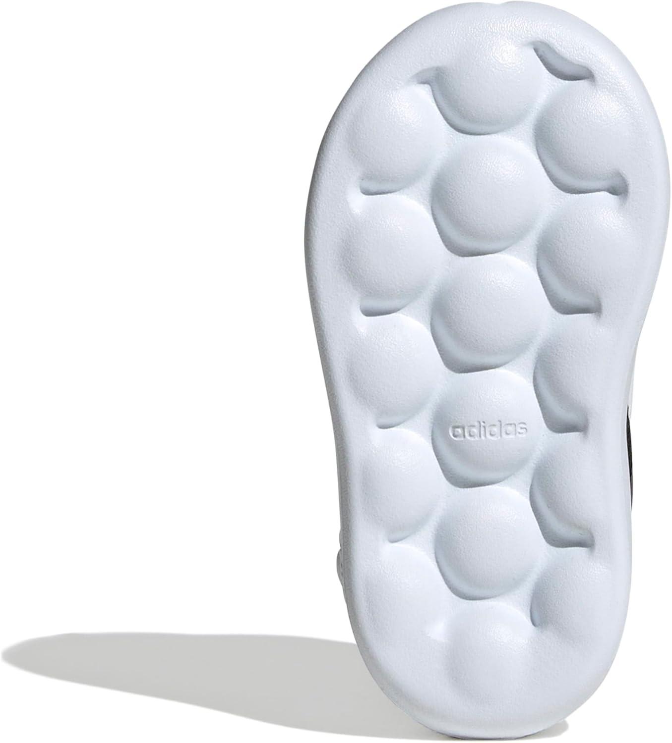 image:imageAdidas UnisexChild Grand Court 20 Elastic Lace amp StrapWhiteBlackWhite