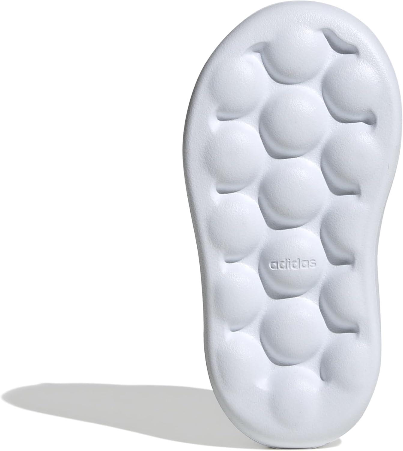 image:imageAdidas UnisexChild Grand Court 20 Elastic Lace amp StrapWhiteIridescentGrey