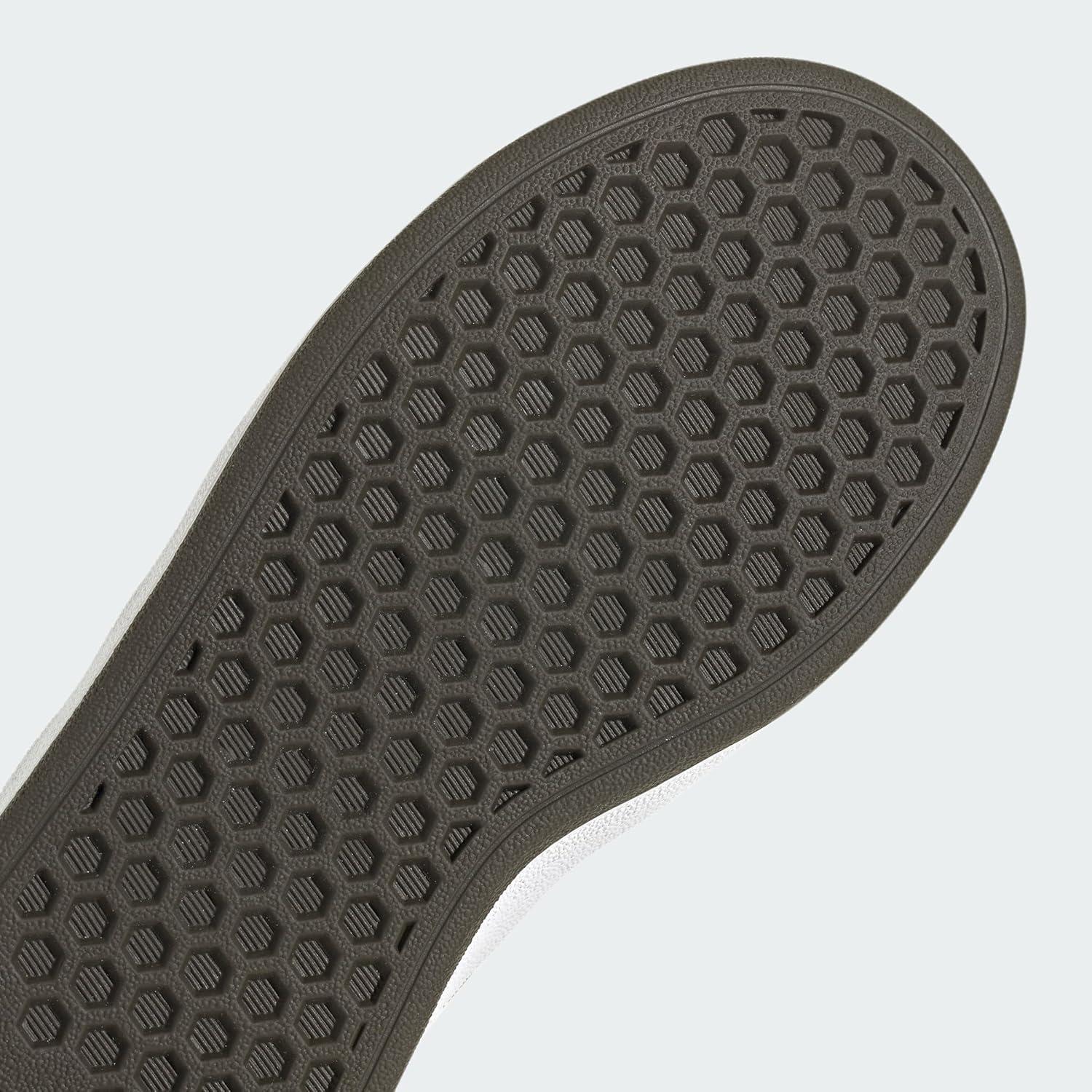 image:imageAdidas UnisexChild Grand Court 20 Elastic Lace amp StrapWhiteOlive StrataShadow Olive