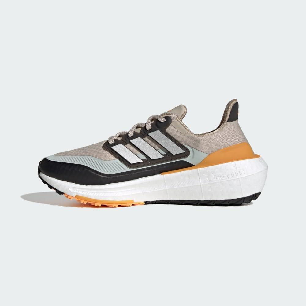 image:imageadidas Mens XPLR Boost Running Sneakers Shoes Beige BlackWonder BeigeSilver MetallicFlash Orange