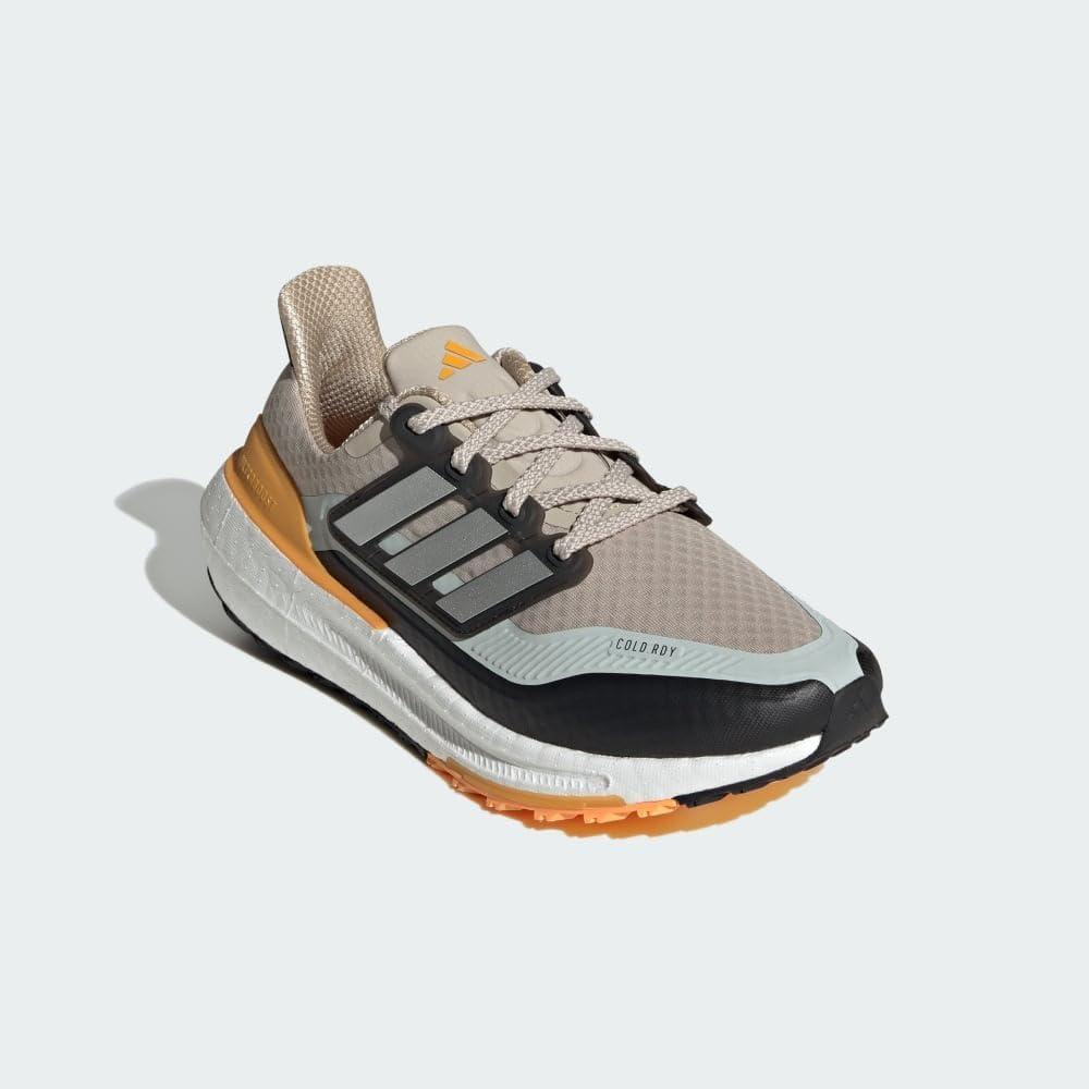 image:imageadidas Mens XPLR Boost Running Sneakers Shoes Beige BlackWonder BeigeSilver MetallicFlash Orange