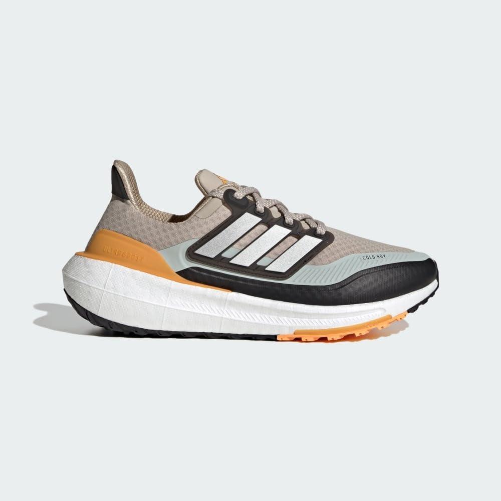 image:imageadidas Mens XPLR Boost Running Sneakers Shoes Beige BlackWonder BeigeSilver MetallicFlash Orange