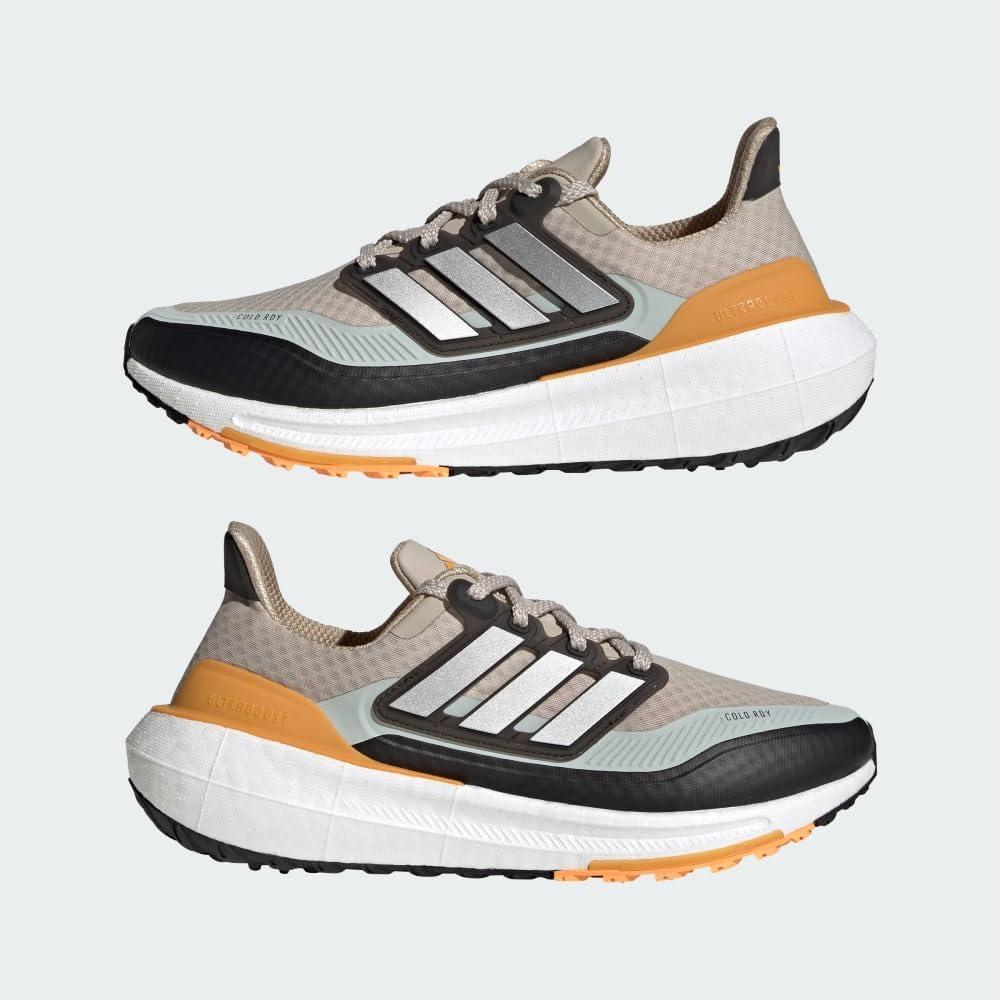 image:imageadidas Mens XPLR Boost Running Sneakers Shoes Beige BlackWonder BeigeSilver MetallicFlash Orange