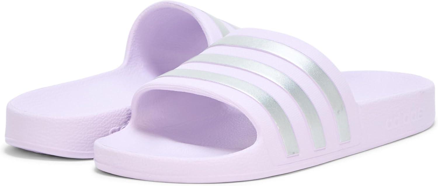 image:imageadidas Womens Adilette SandalIce LavenderMatte SilverMatte Silver