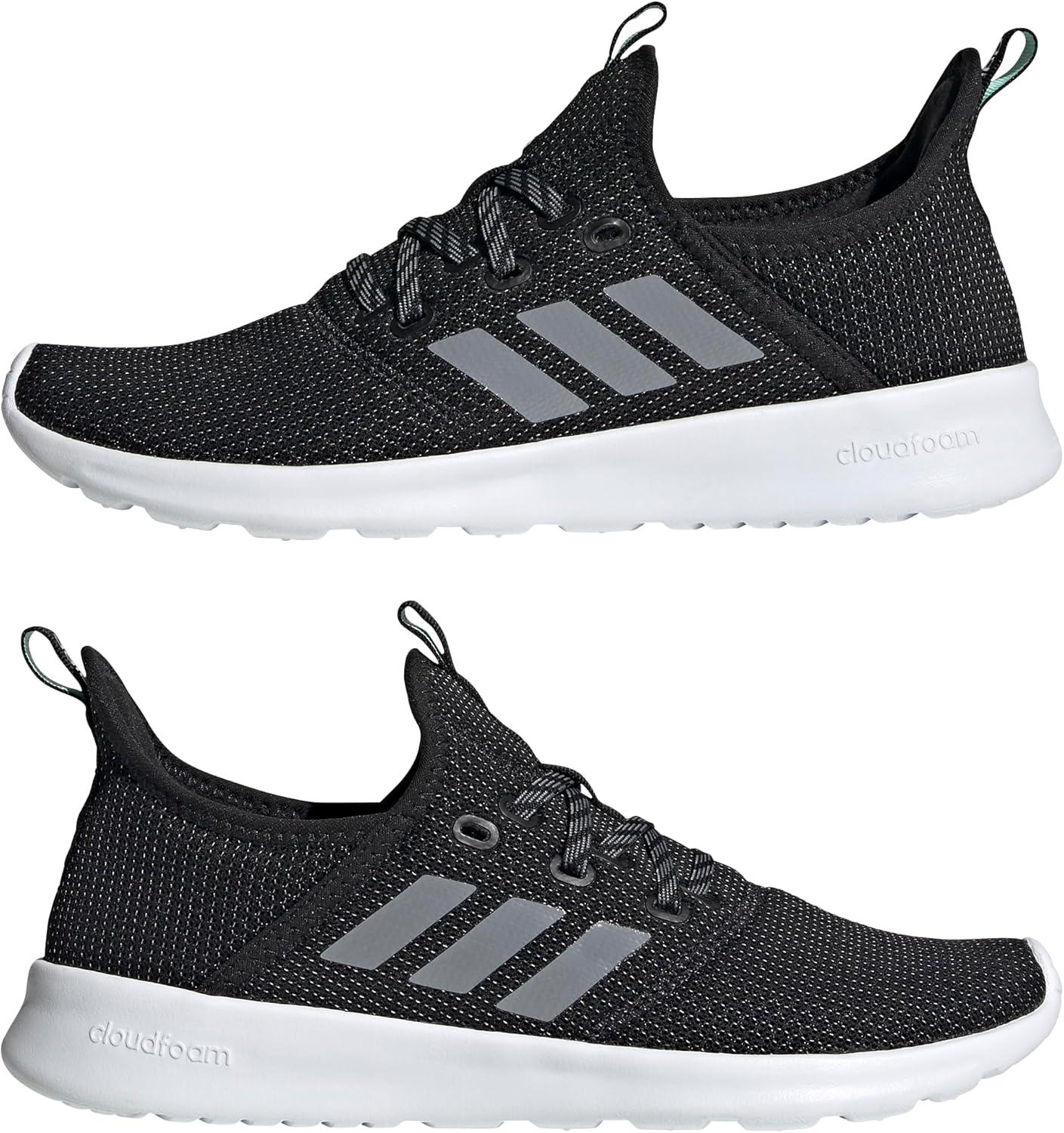image:imageadidas Womens Cloudfoam Pure Running ShoeBlackGreyGrey