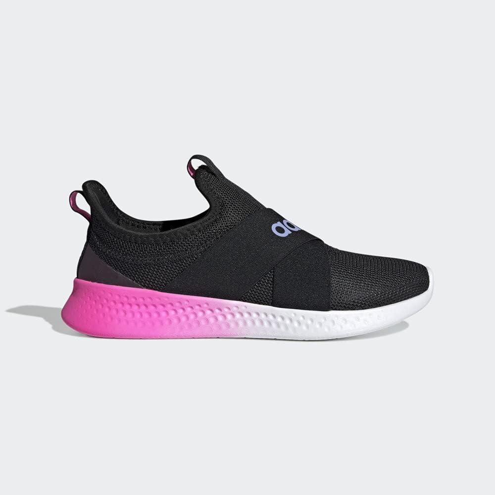 image:imageadidas Womens Puremotion Adapt SneakersCore BlackLight PurpleScreaming Pink