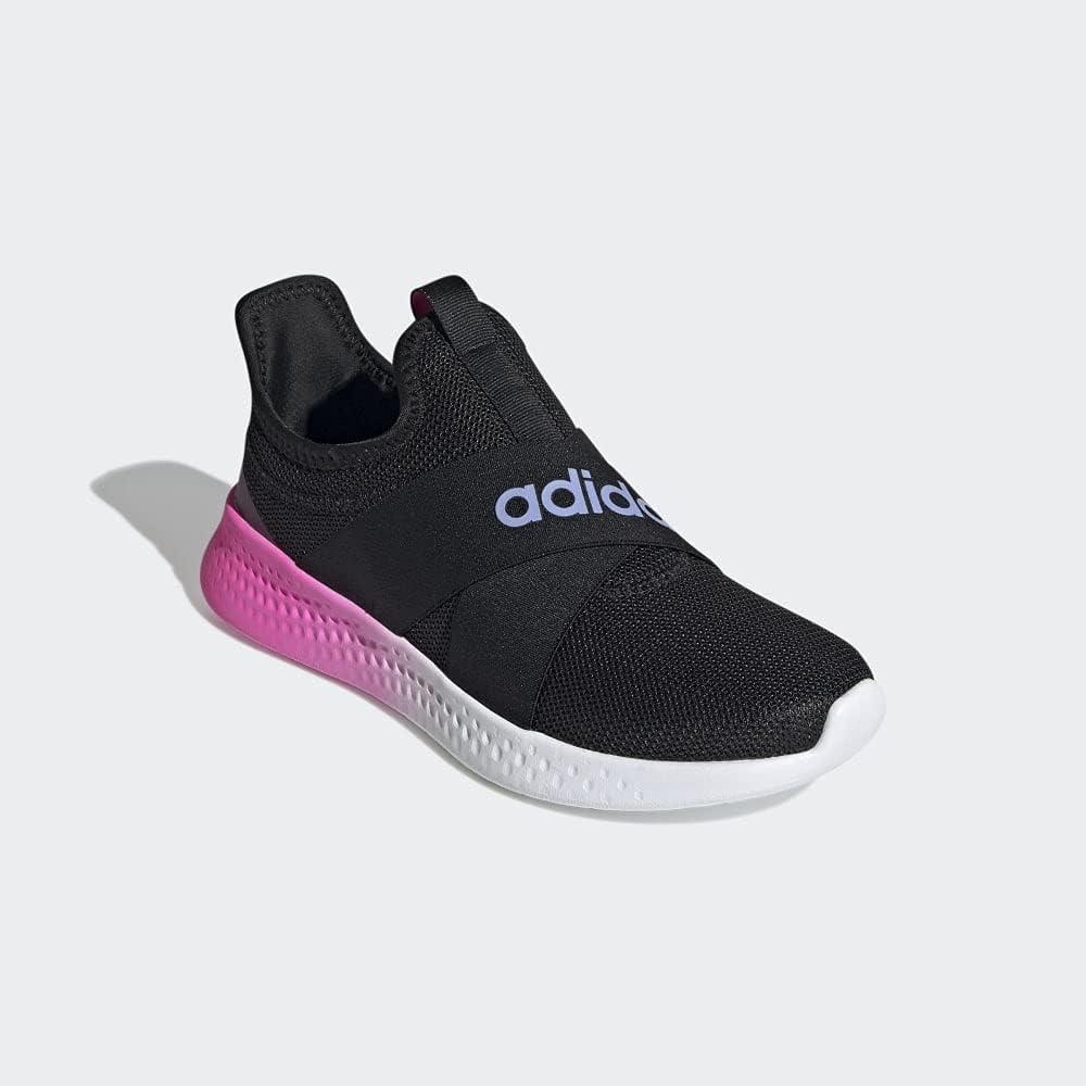 image:imageadidas Womens Puremotion Adapt SneakersCore BlackLight PurpleScreaming Pink