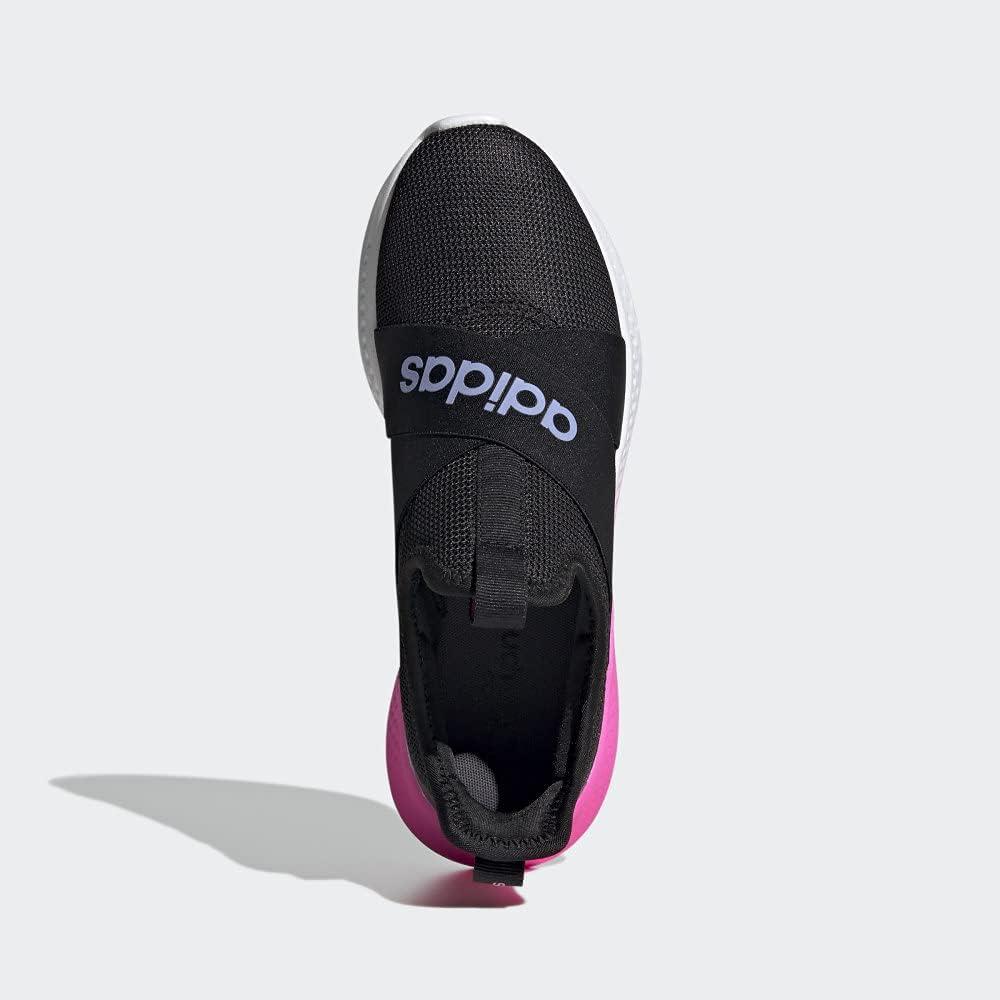 image:imageadidas Womens Puremotion Adapt SneakersCore BlackLight PurpleScreaming Pink