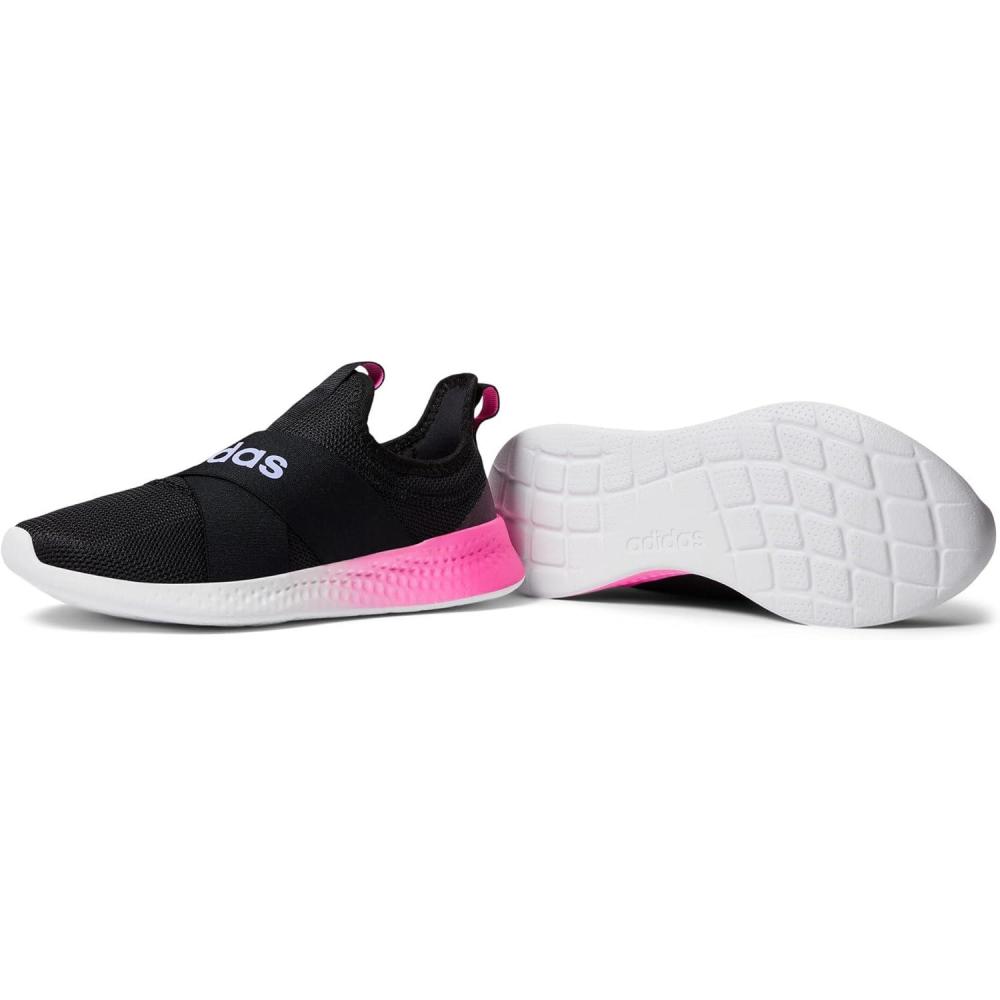 image:imageadidas Womens Puremotion Adapt SneakersCore BlackLight PurpleScreaming Pink
