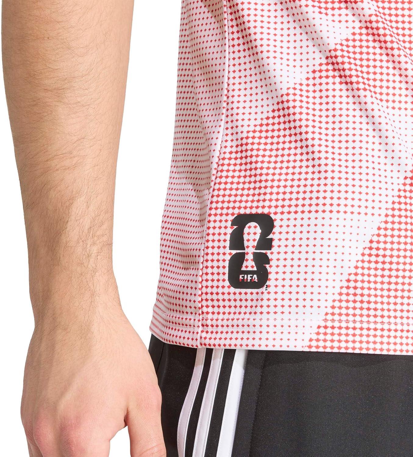 image:imageAdidas Mens Host Nation JerseyWhiteVivid RedCanada