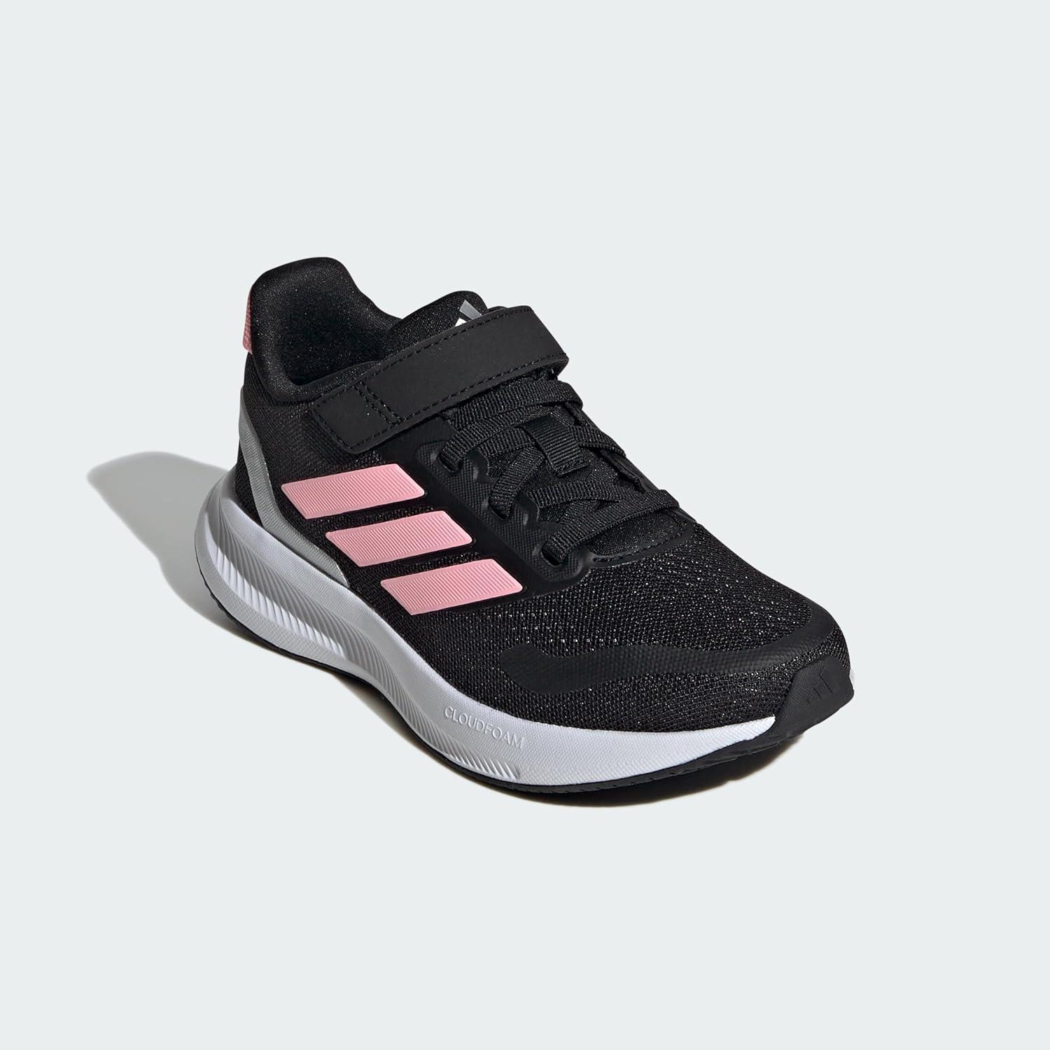 image:imageAdidas UnisexBaby Run Falcon 5BlackPink SparkSilver Metallic