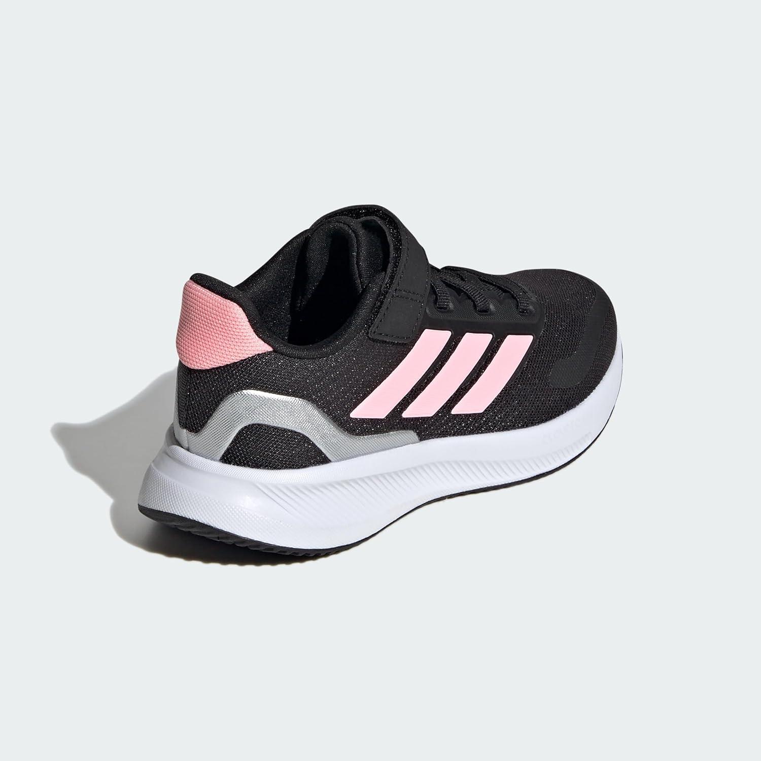 image:imageAdidas UnisexBaby Run Falcon 5BlackPink SparkSilver Metallic