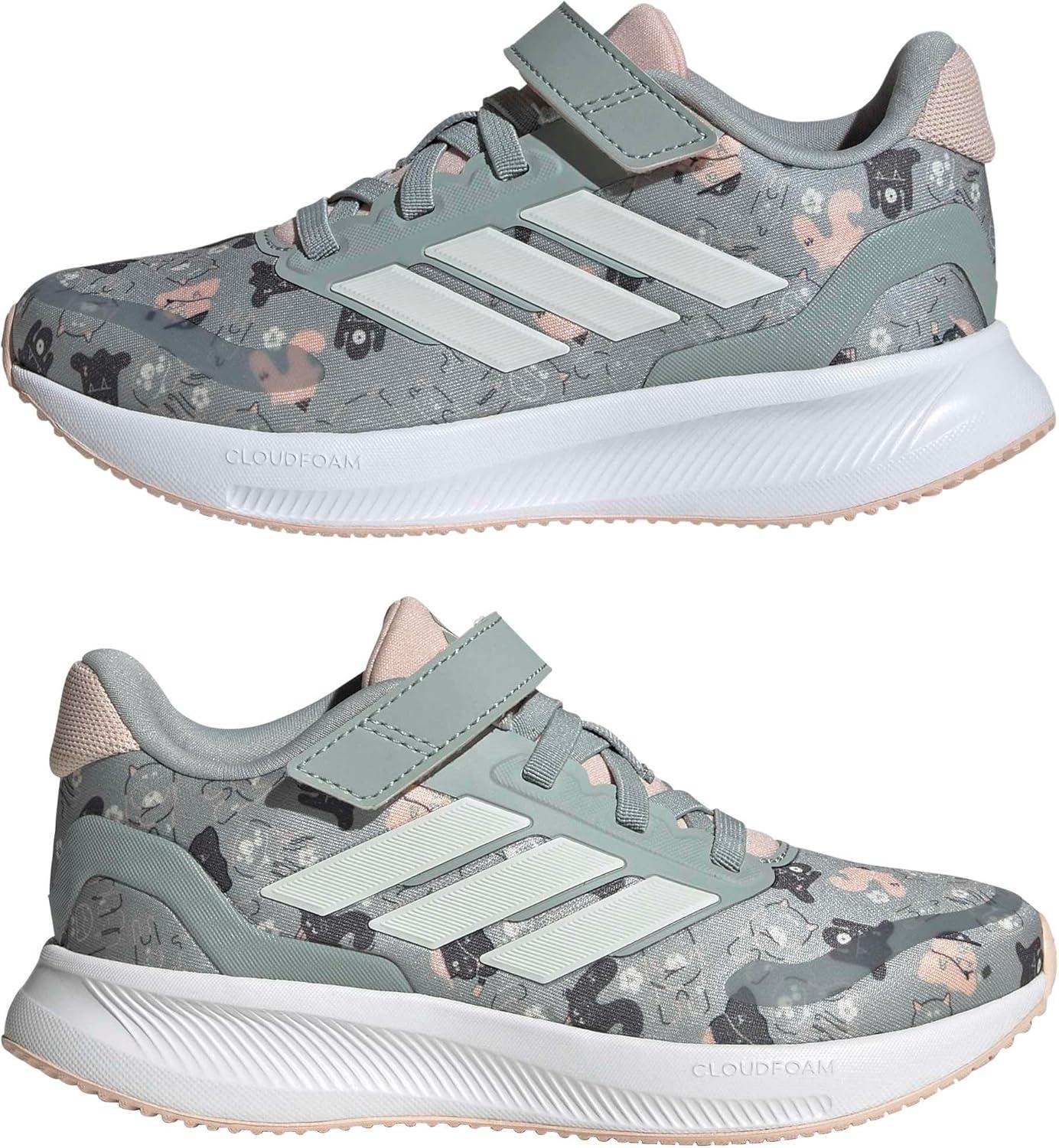 image:imageAdidas UnisexBaby Run Falcon 5Wonder SageOff WhiteBlush Pink