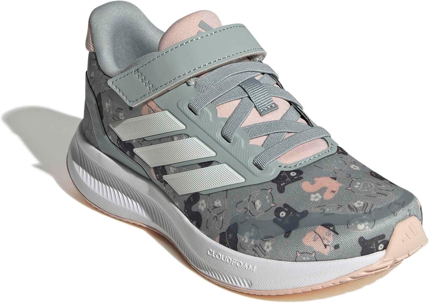 image:imageAdidas UnisexBaby Run Falcon 5Wonder SageOff WhiteBlush Pink