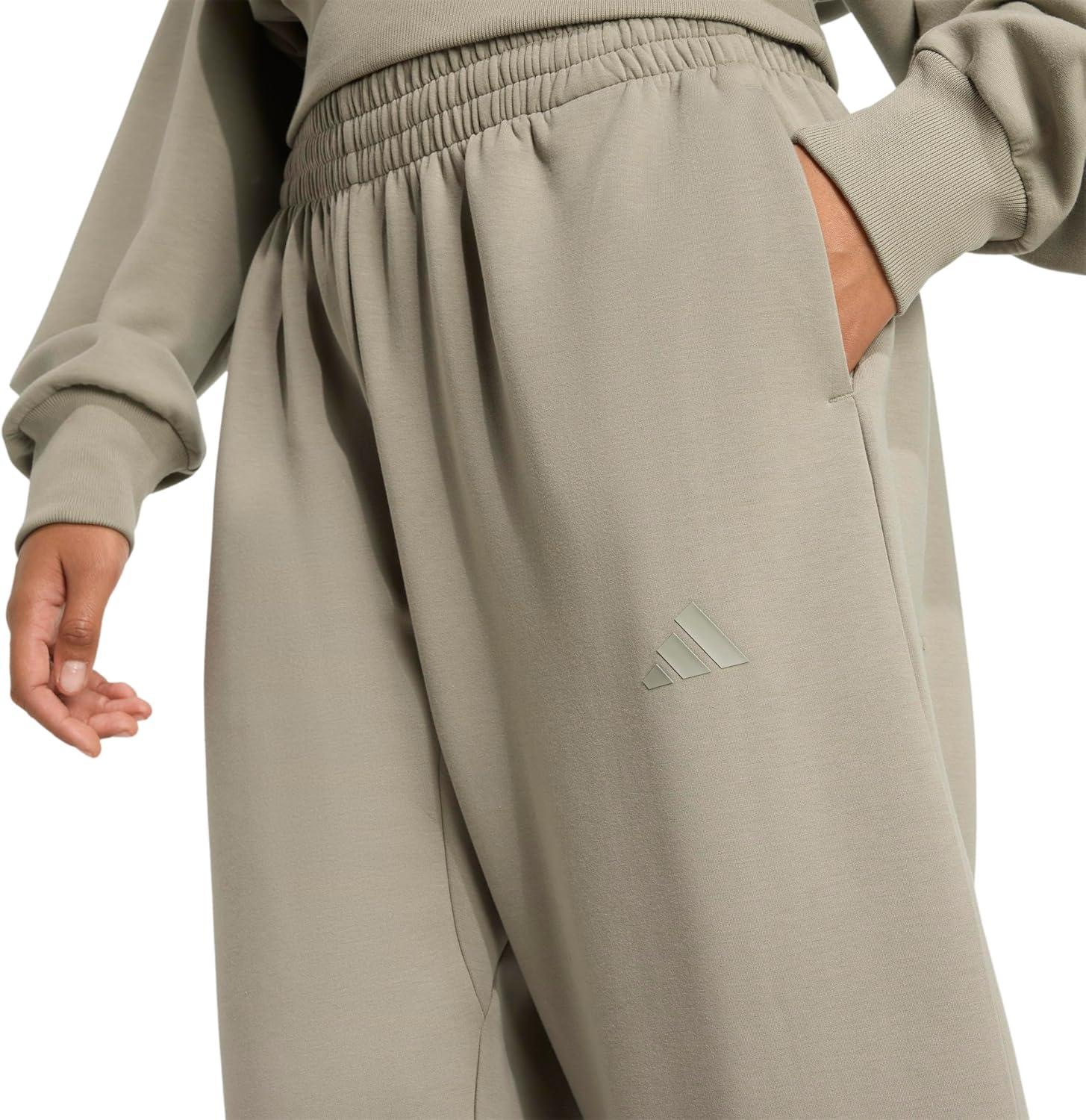 image:imageAdidas Womens All Szn Soft Lux Loose PantsSilver Pebble