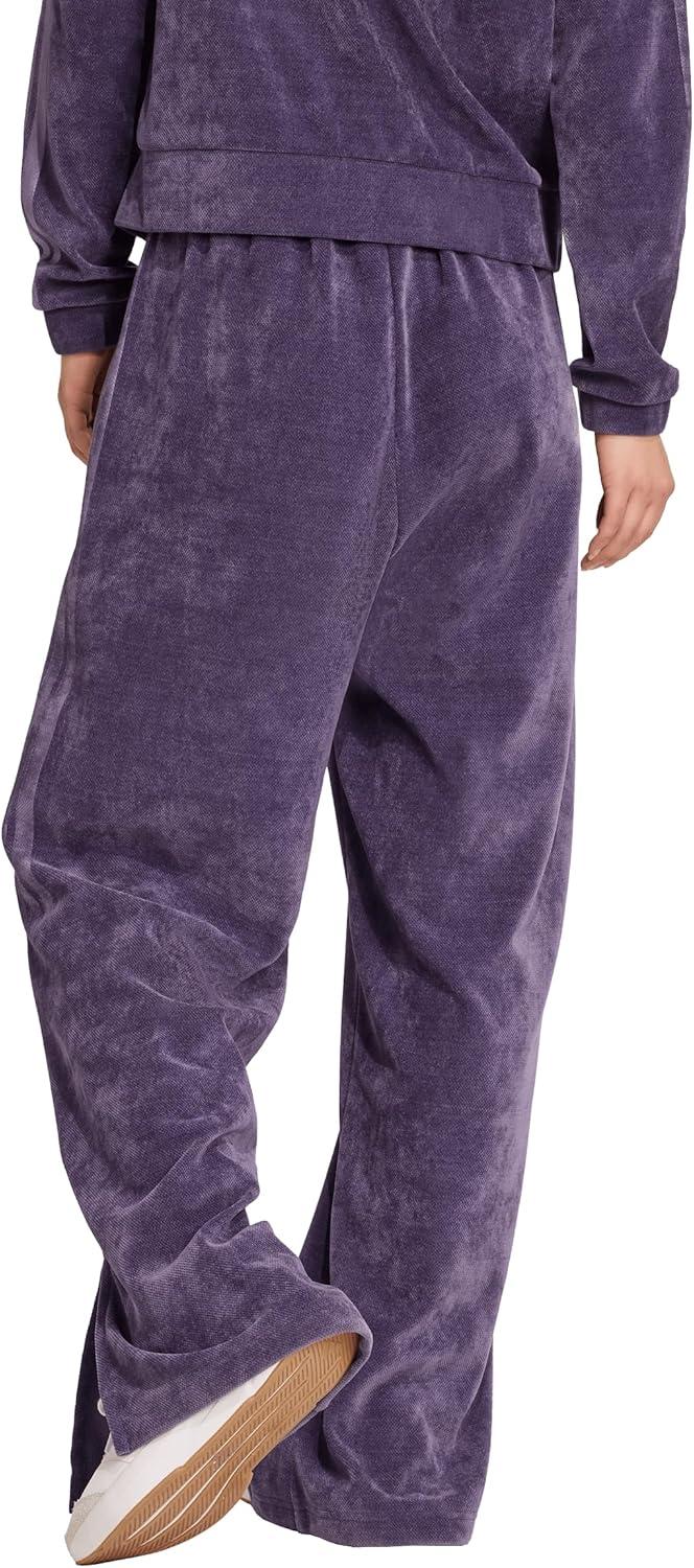 image:imageAdidas Womens House of Tiro Velour Open Hem PantsAurora Plum