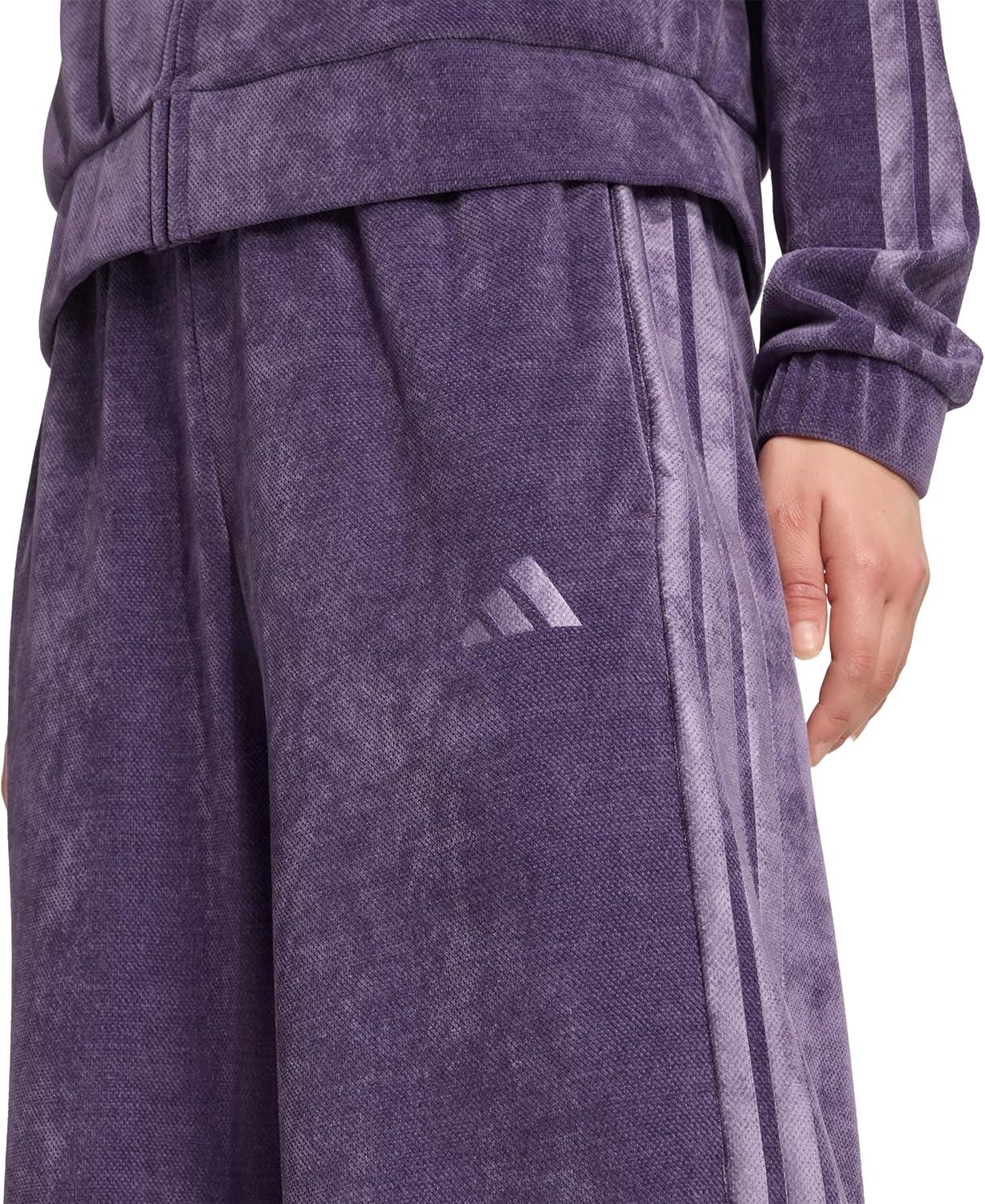 image:imageAdidas Womens House of Tiro Velour Open Hem PantsAurora Plum