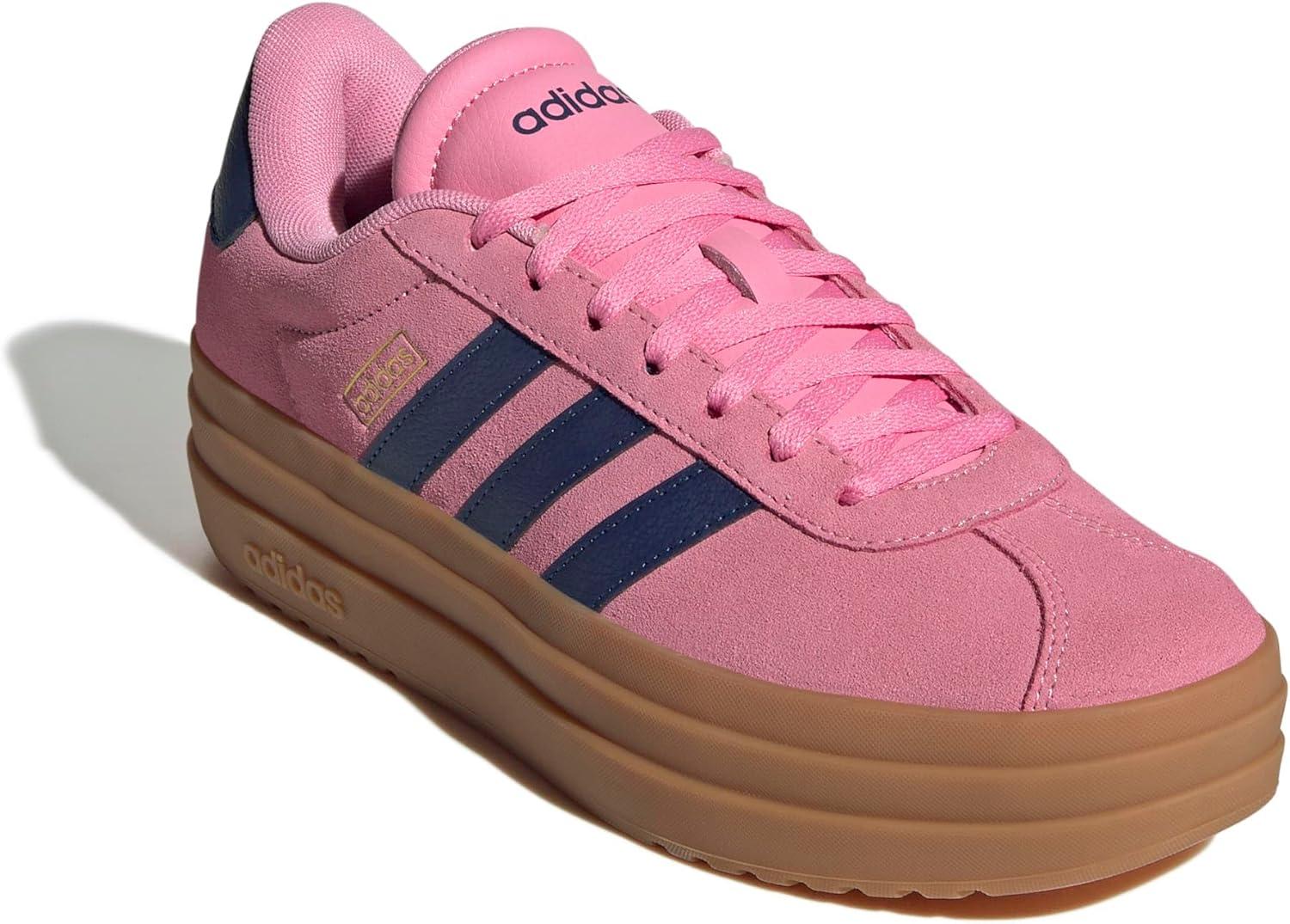 image:imageAdidas Womens Vl Court30Bliss Pink Dark Blue Gold Metallic