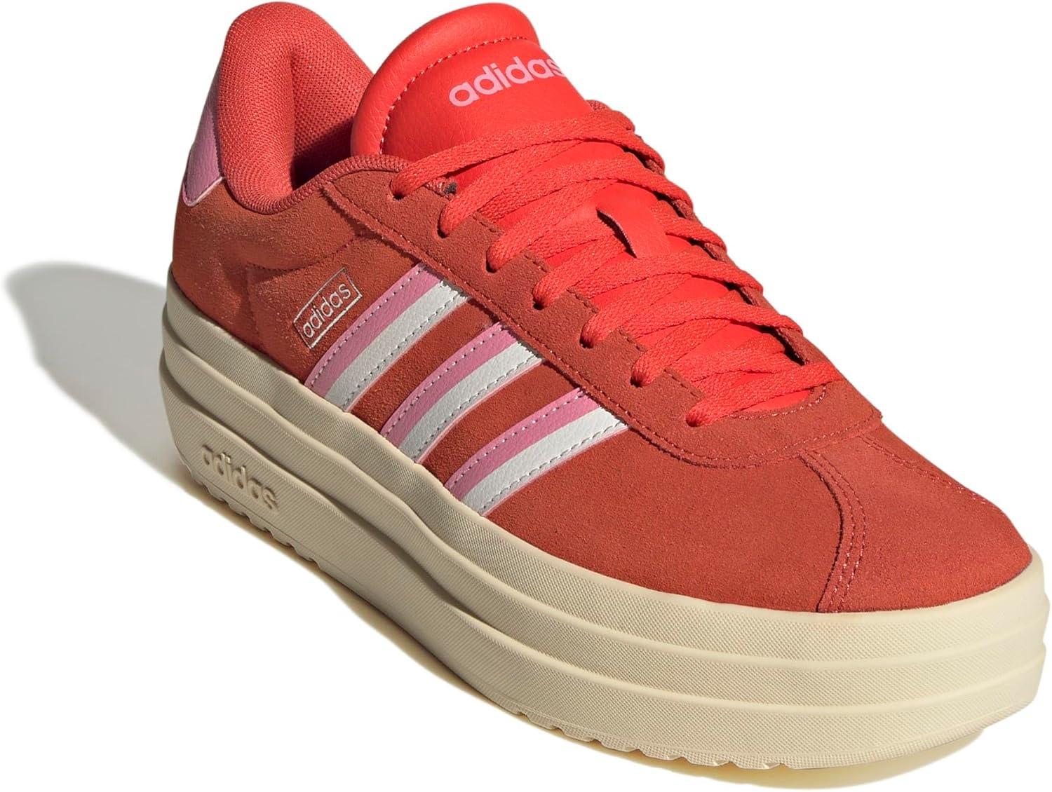 image:imageAdidas Womens Vl Court30Bright RedBliss PinkCloud White