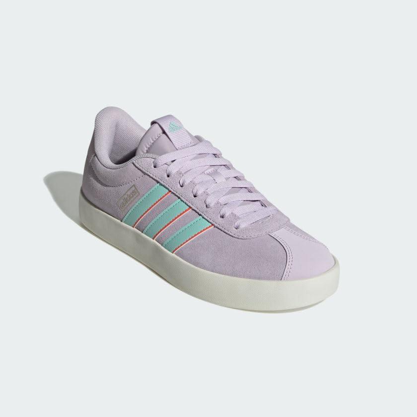 image:imageAdidas Womens Vl Court30Ice LavenderSemi Flash AquaSolar Red