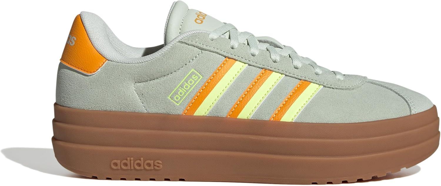 image:imageAdidas Womens Vl Court30Linen GreenCrew OrangeYellow