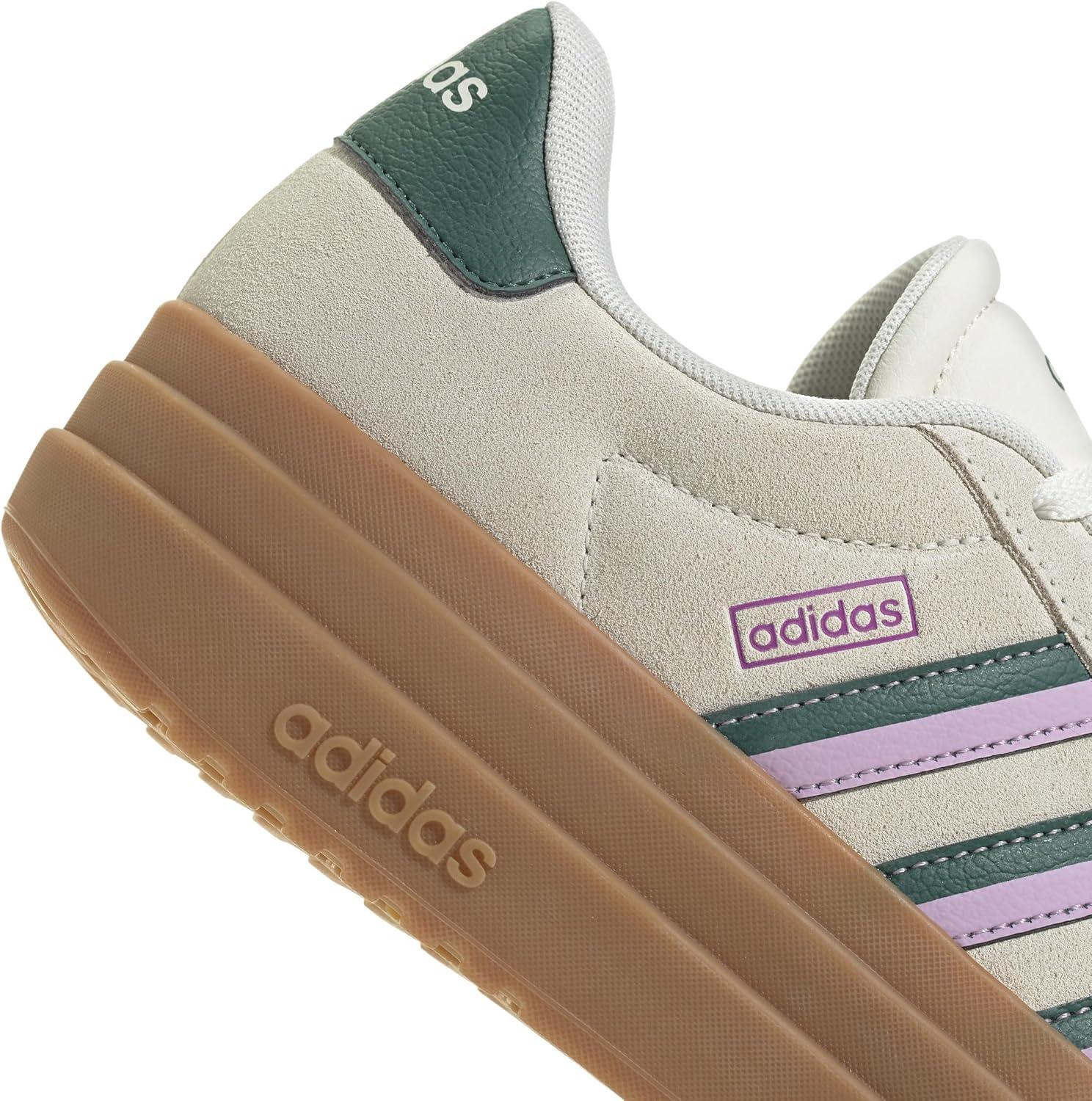 image:imageAdidas Womens Vl Court30Off WhiteCollegiate GreenBliss Lilac