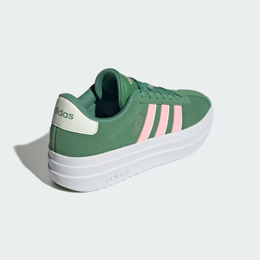 image:imageAdidas Womens Vl Court30Preloved GreenPink SparkIvory