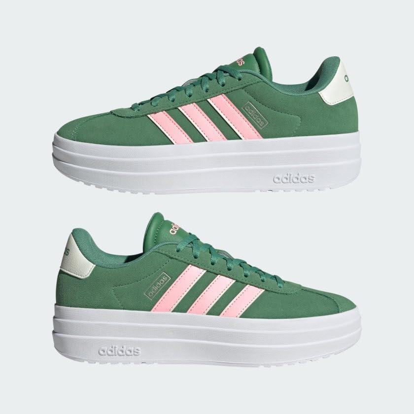 image:imageAdidas Womens Vl Court30Preloved GreenPink SparkIvory