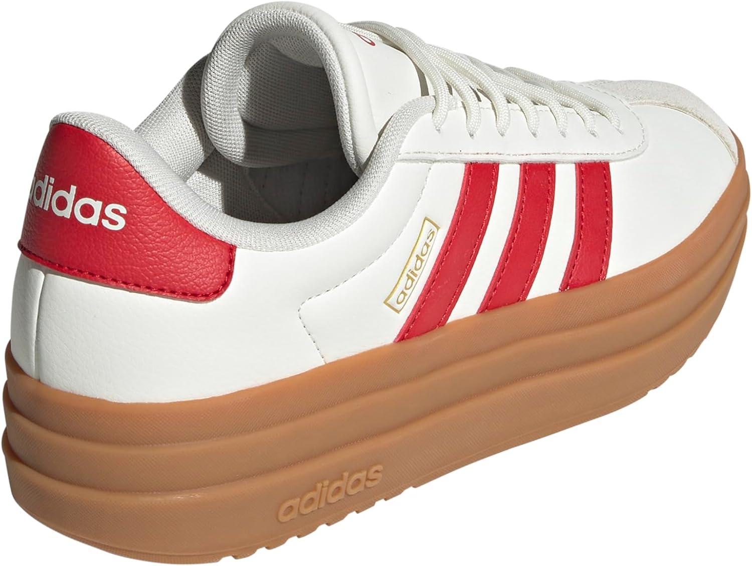 image:imageAdidas Womens Vl Court30WhiteBetter ScarletGold Metallic
