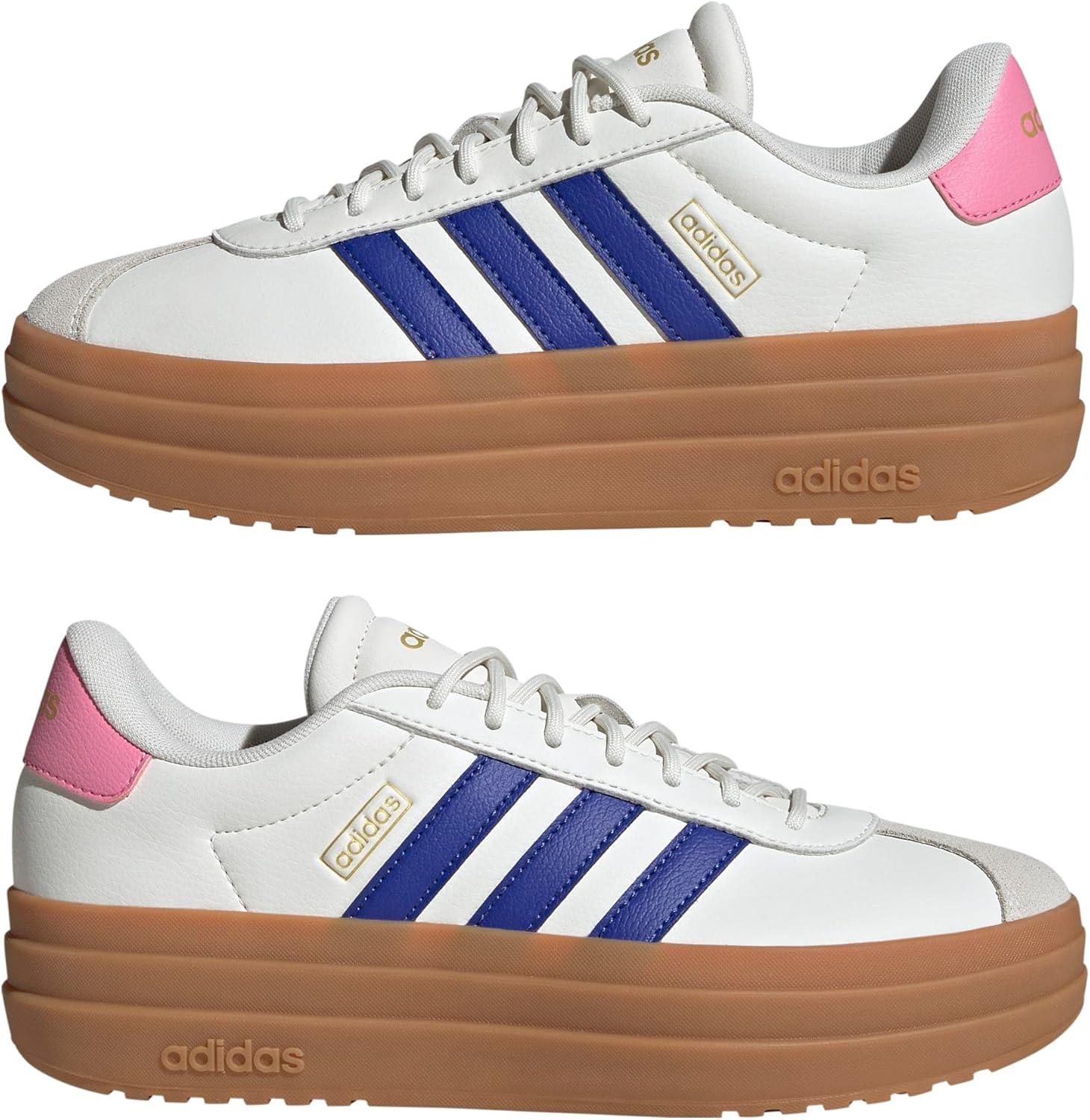 image:imageAdidas Womens Vl Court30WhiteSemi Lucid BlueBliss Pink