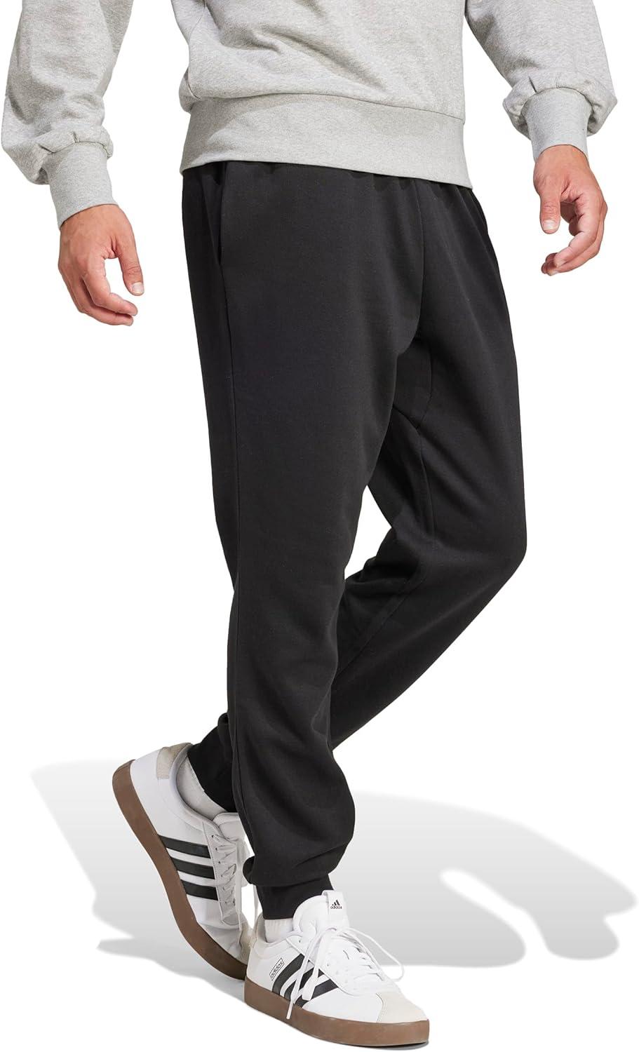 image:imageadidas Mens Essentials Feelcozy Fleece PantsBlackWhite