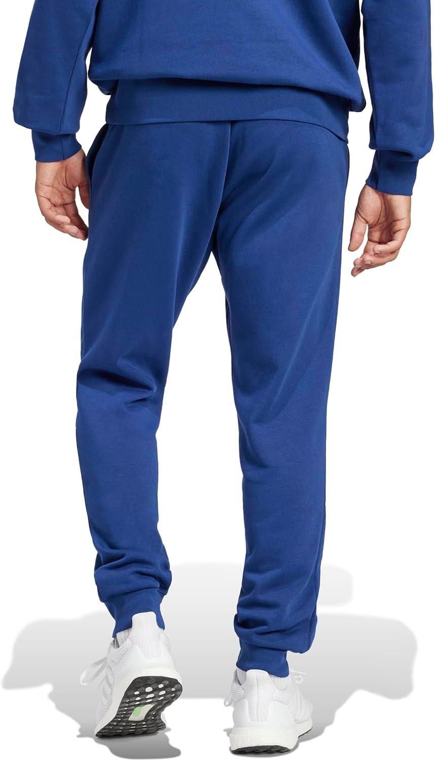 image:imageadidas Mens Essentials Feelcozy Fleece PantsDark BlueWhite