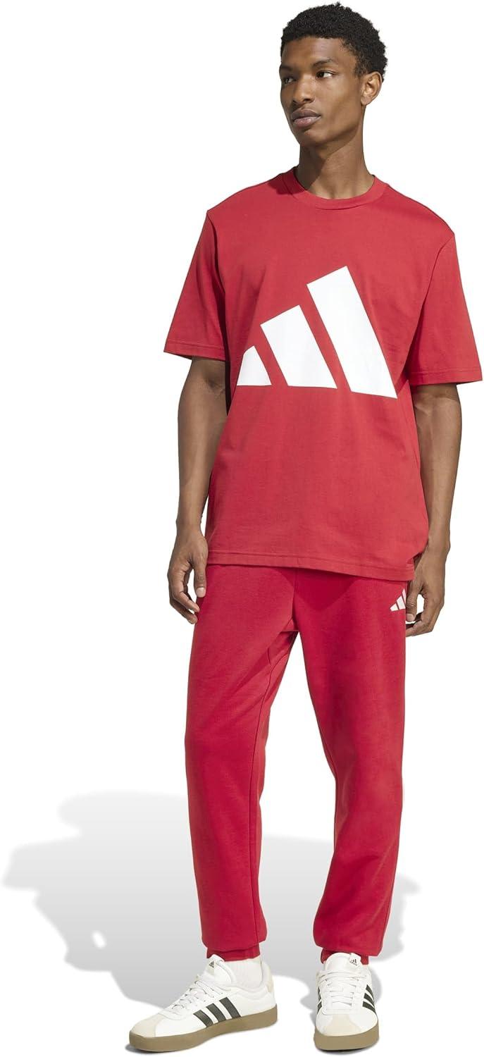 image:imageadidas Mens Essentials Feelcozy Fleece PantsMaroonWhite