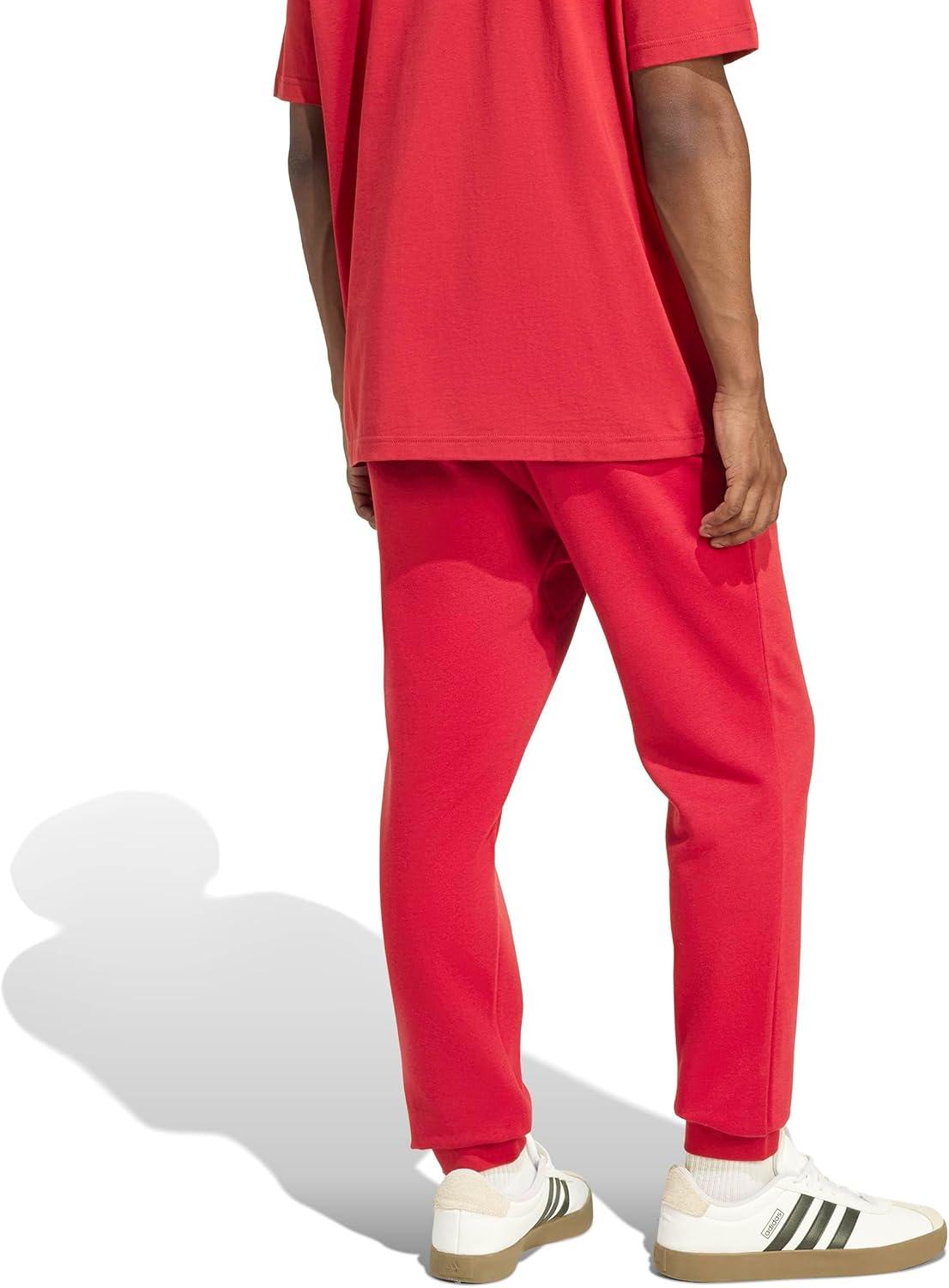 image:imageadidas Mens Essentials Feelcozy Fleece PantsMaroonWhite