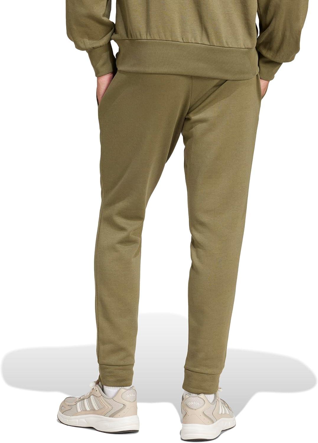 image:imageadidas Mens Essentials Feelcozy Fleece PantsOlive StrataBlack