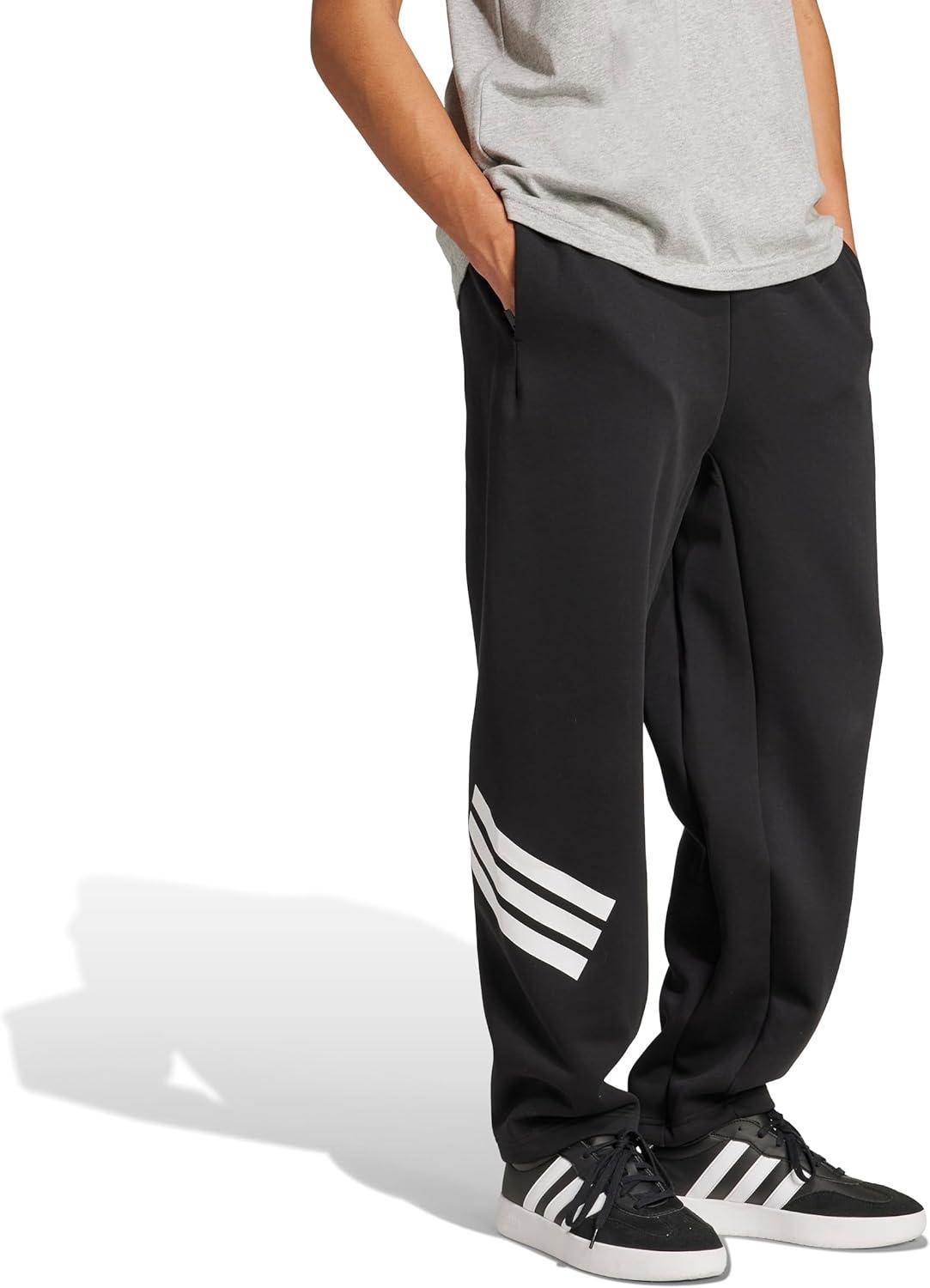 image:imageadidas Mens Future Icon 3Stripes Open Hem PantsBlack