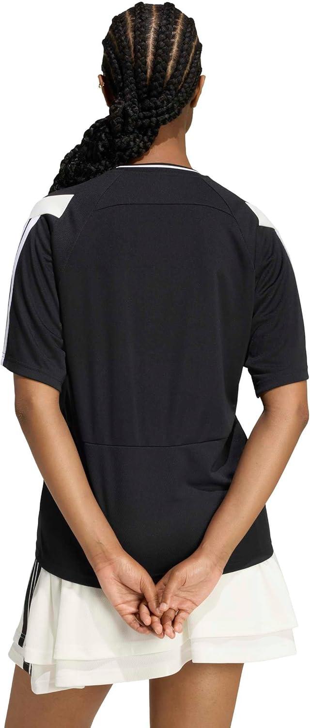 image:imageadidas Womens House of Tiro Graphic JerseyBlackOff WhiteWhite