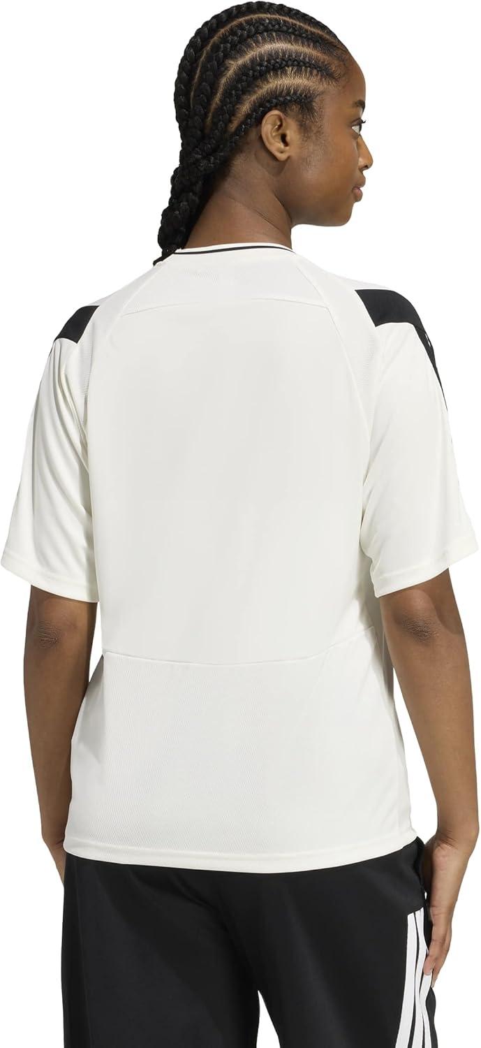 image:imageadidas Womens House of Tiro Graphic JerseyOff WhiteBlack