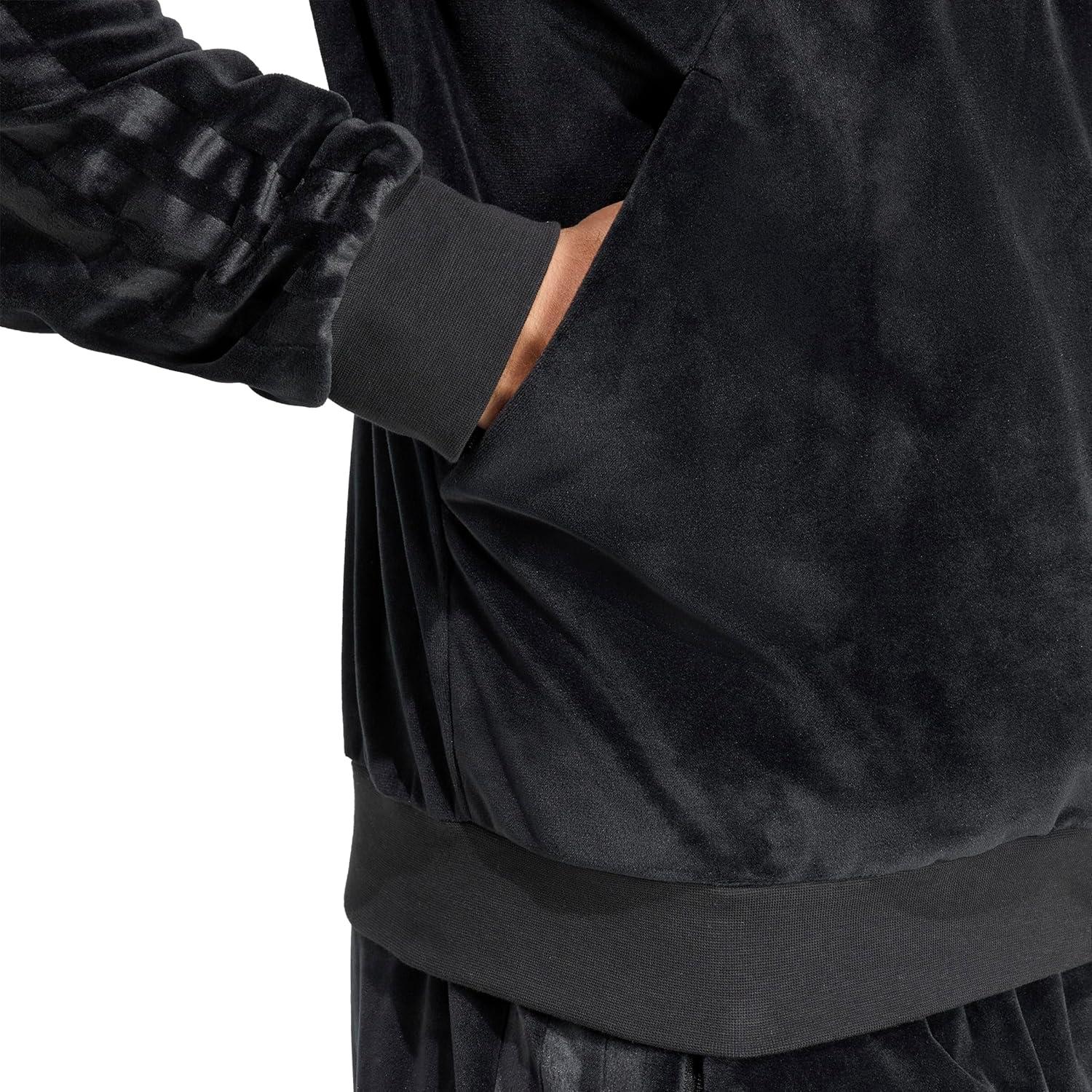image:imageadidas mens House of Tiro Velour Halfzip Track TopBlack