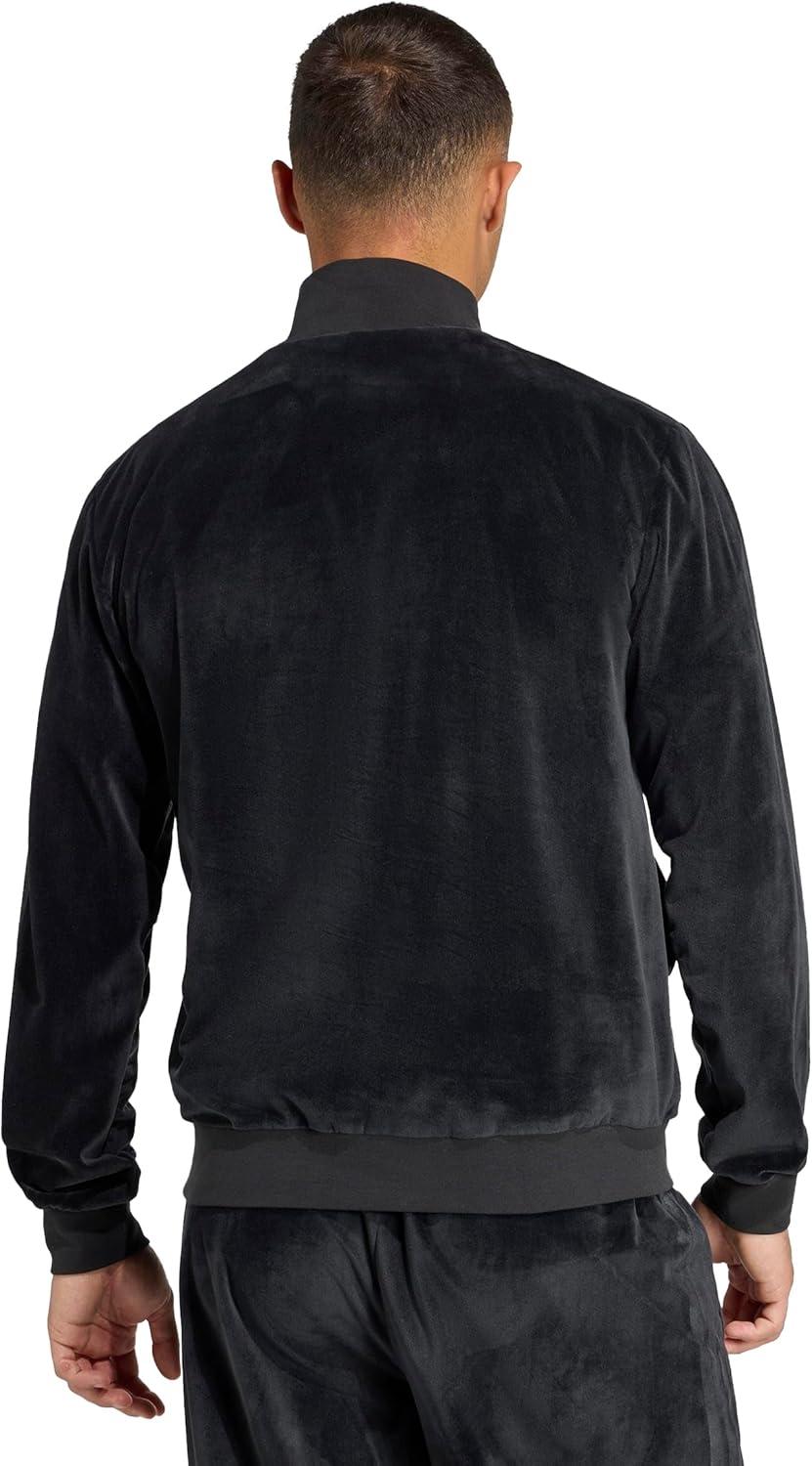 image:imageadidas mens House of Tiro Velour Halfzip Track TopBlack