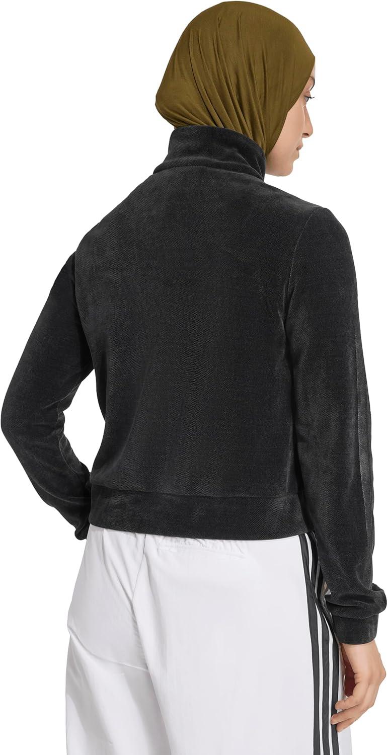 image:imageadidas womens House of Tiro Velour Track TopBlack